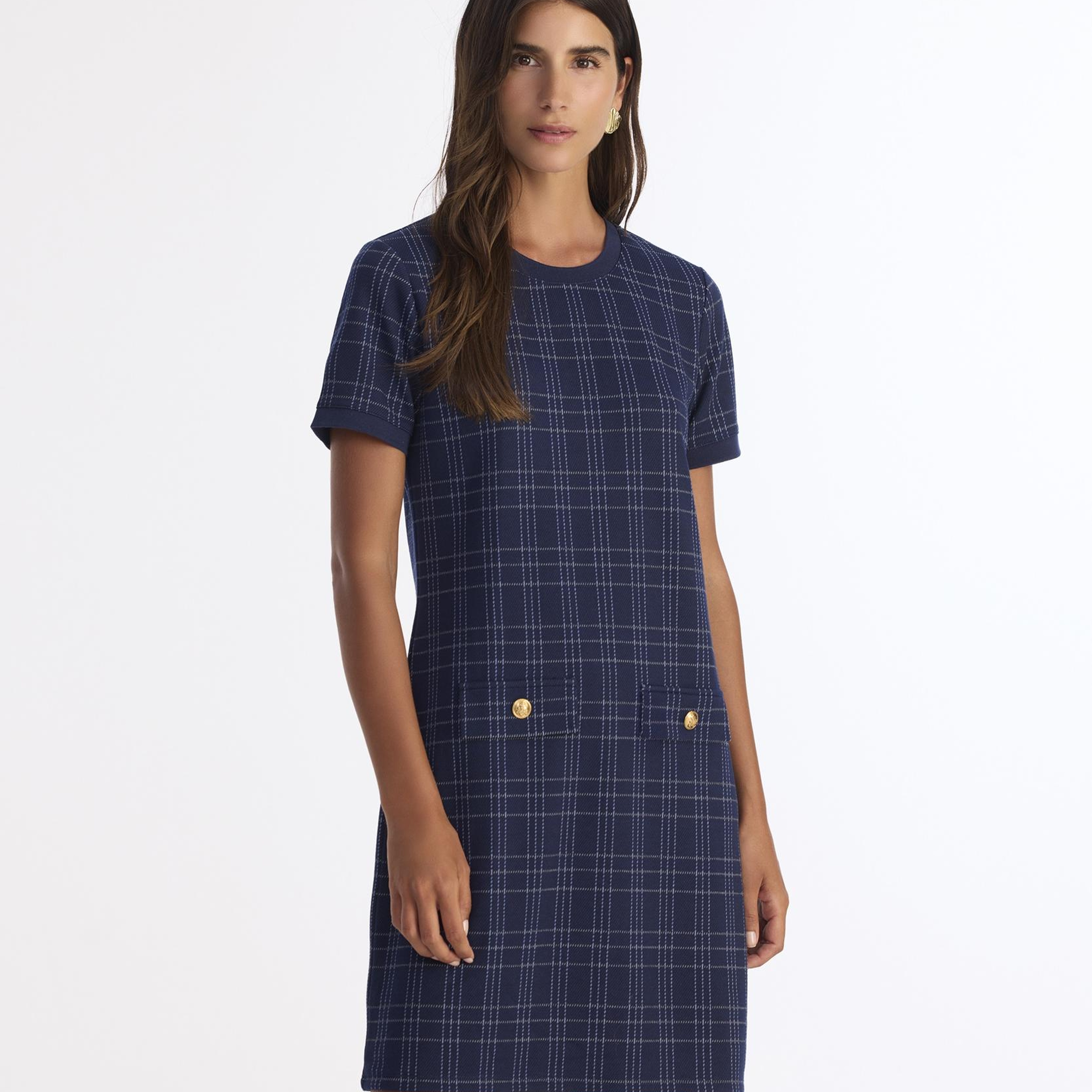 YARGICI Dar Bisiklet Yaka Kısa Kol Elbise