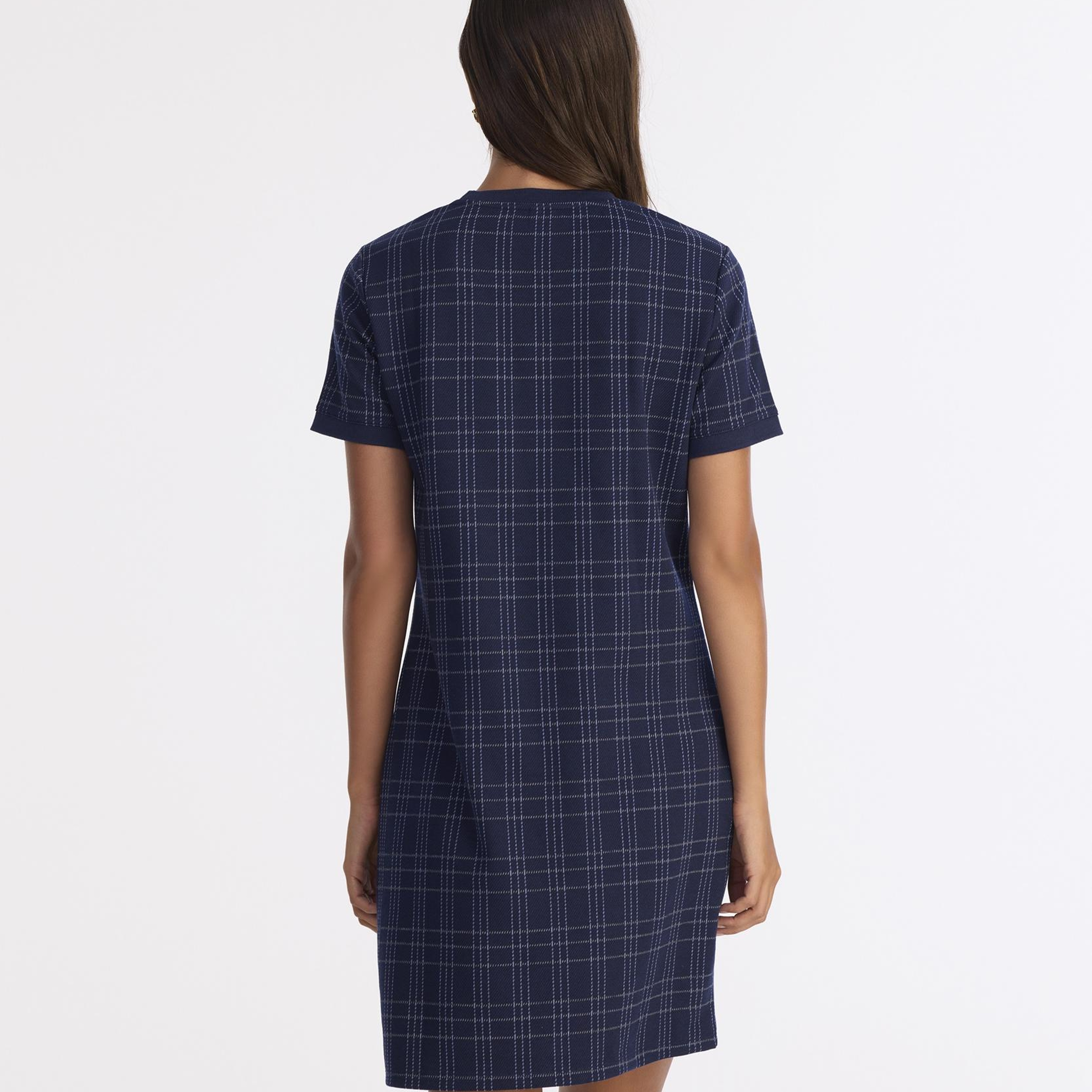 YARGICI Dar Bisiklet Yaka Kısa Kol Elbise