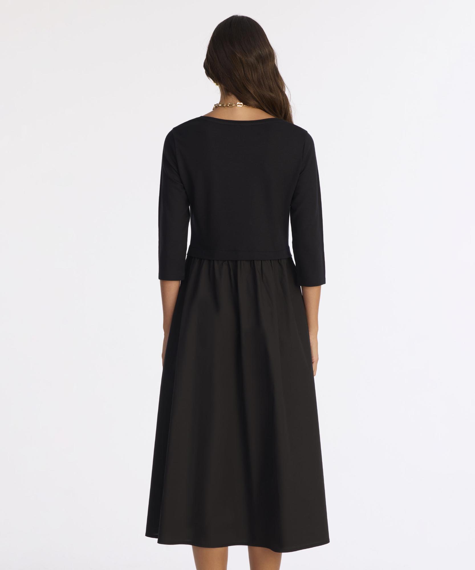 YARGICI Bol Bisiklet Yaka 3/4 Kol Elbise