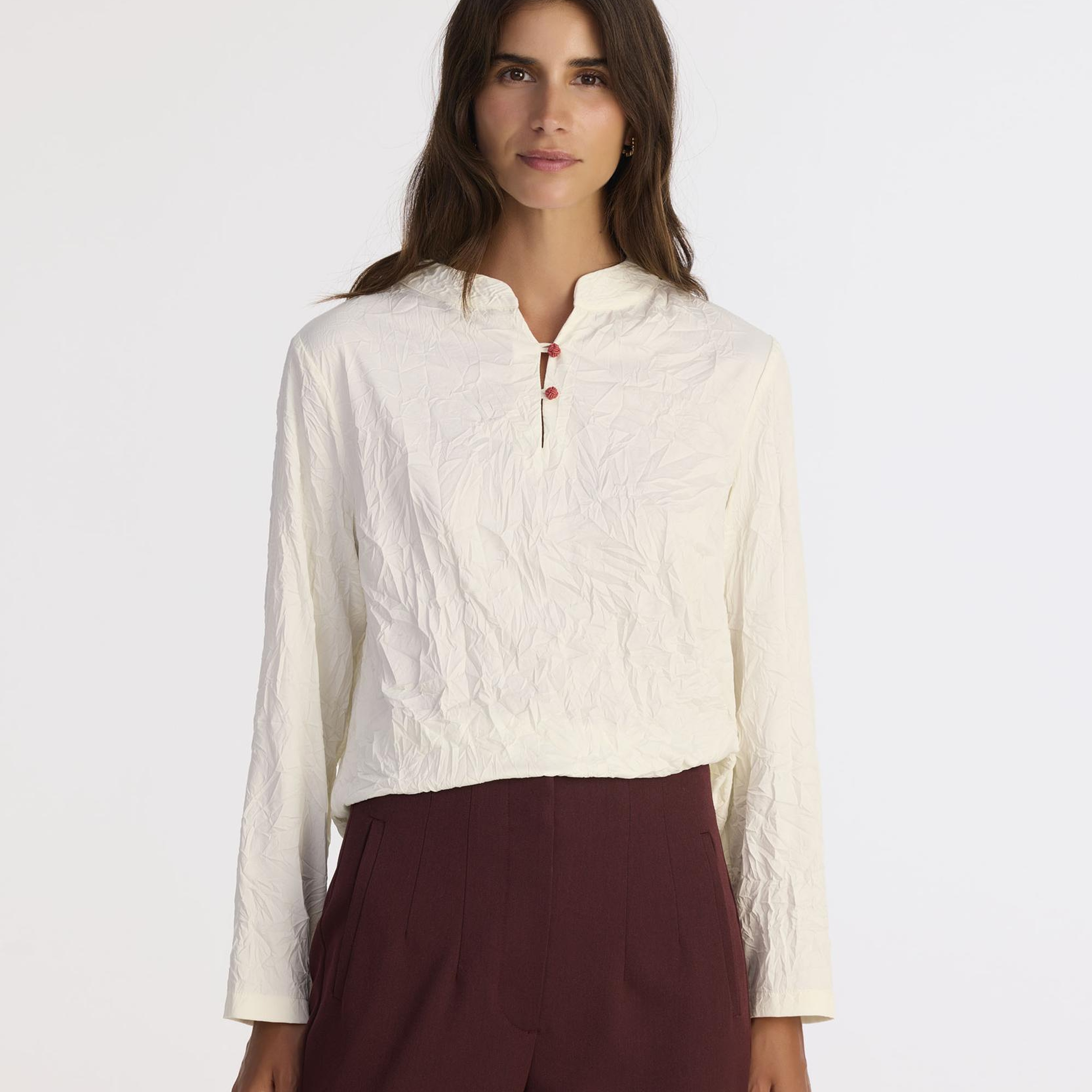 YARGICI Regular Hakim Yaka Uzun Kol Bluz