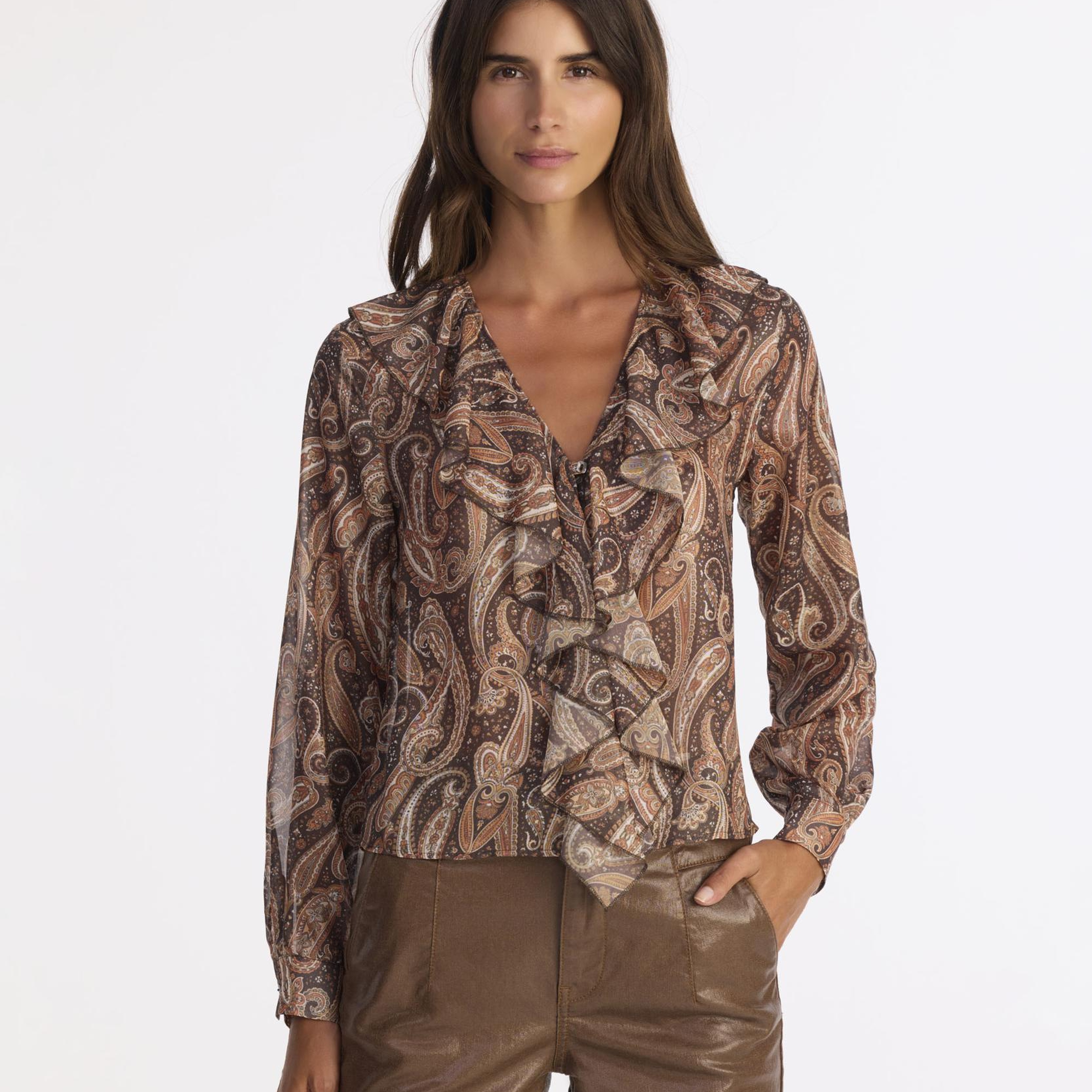 YARGICI Regular V Yaka Uzun Kol Bluz