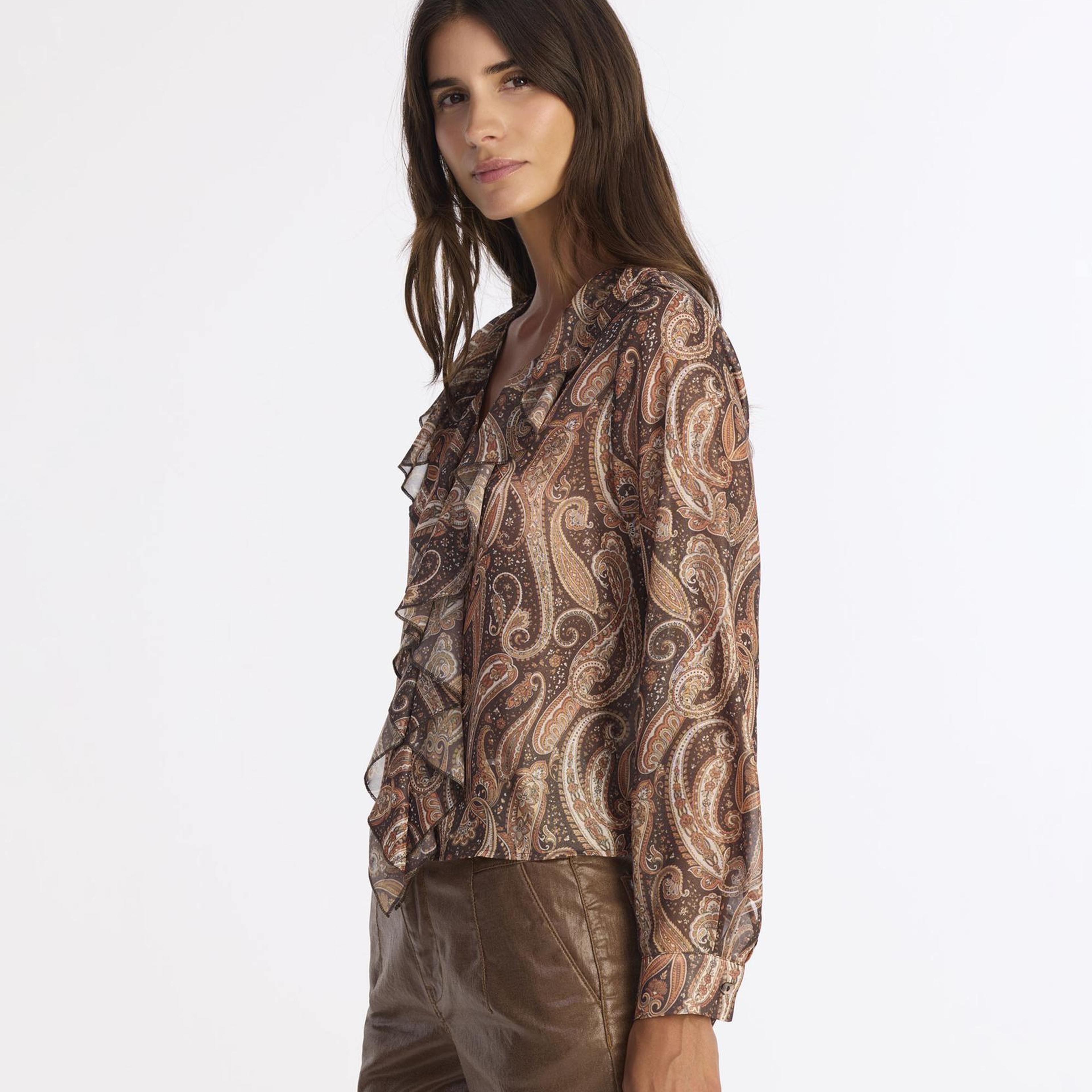 YARGICI Regular V Yaka Uzun Kol Bluz