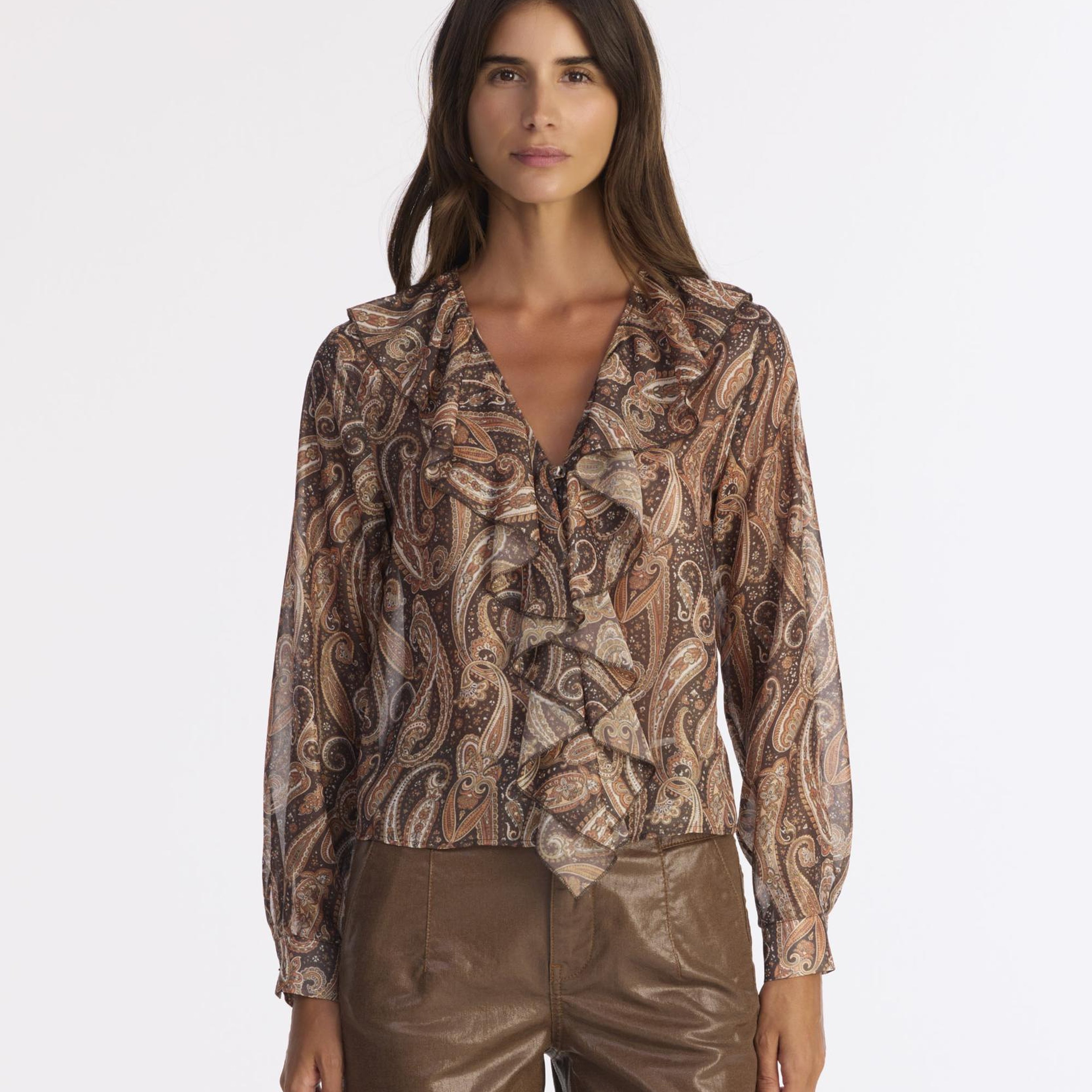 YARGICI Regular V Yaka Uzun Kol Bluz