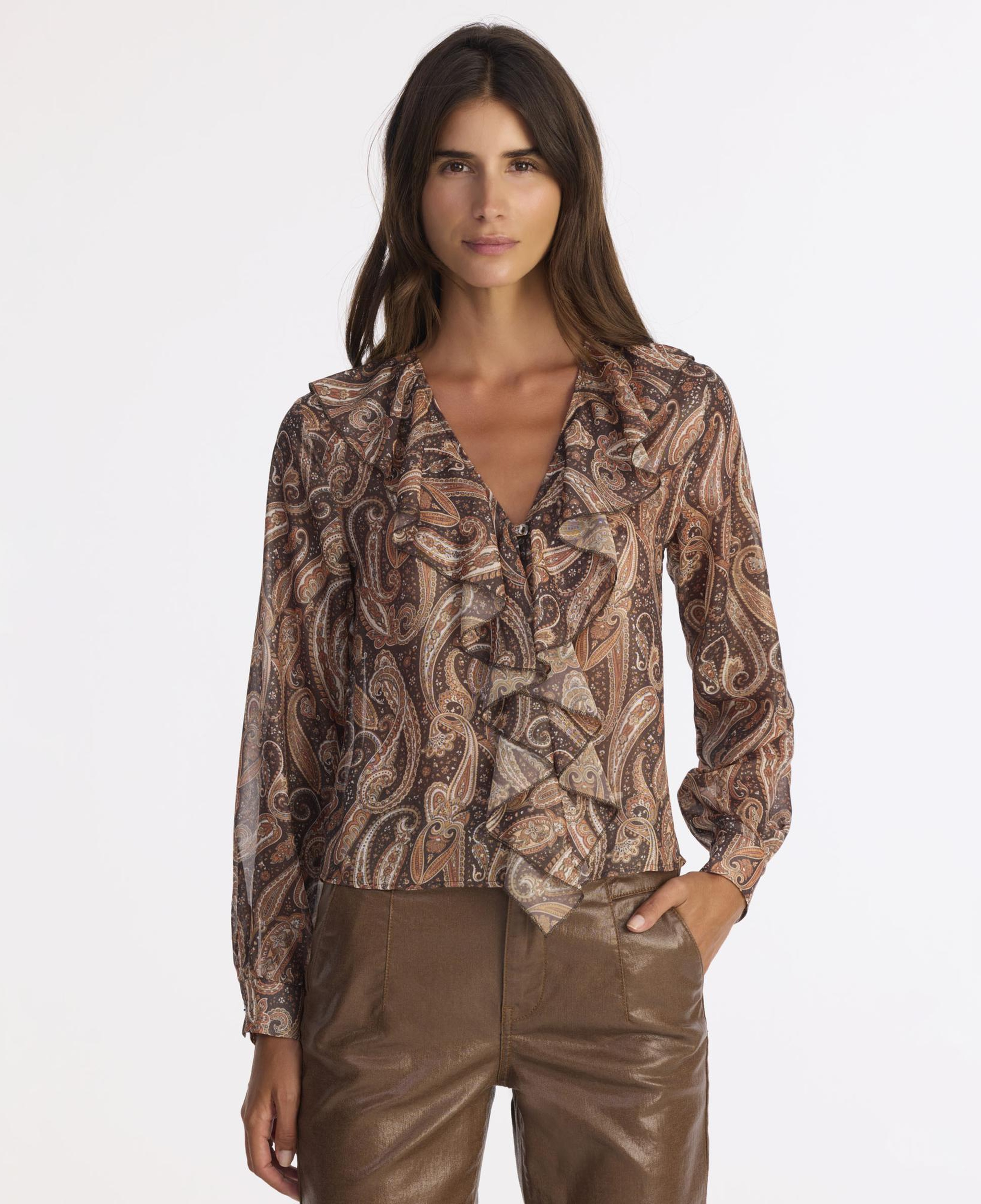 YARGICI Regular V Yaka Uzun Kol Bluz