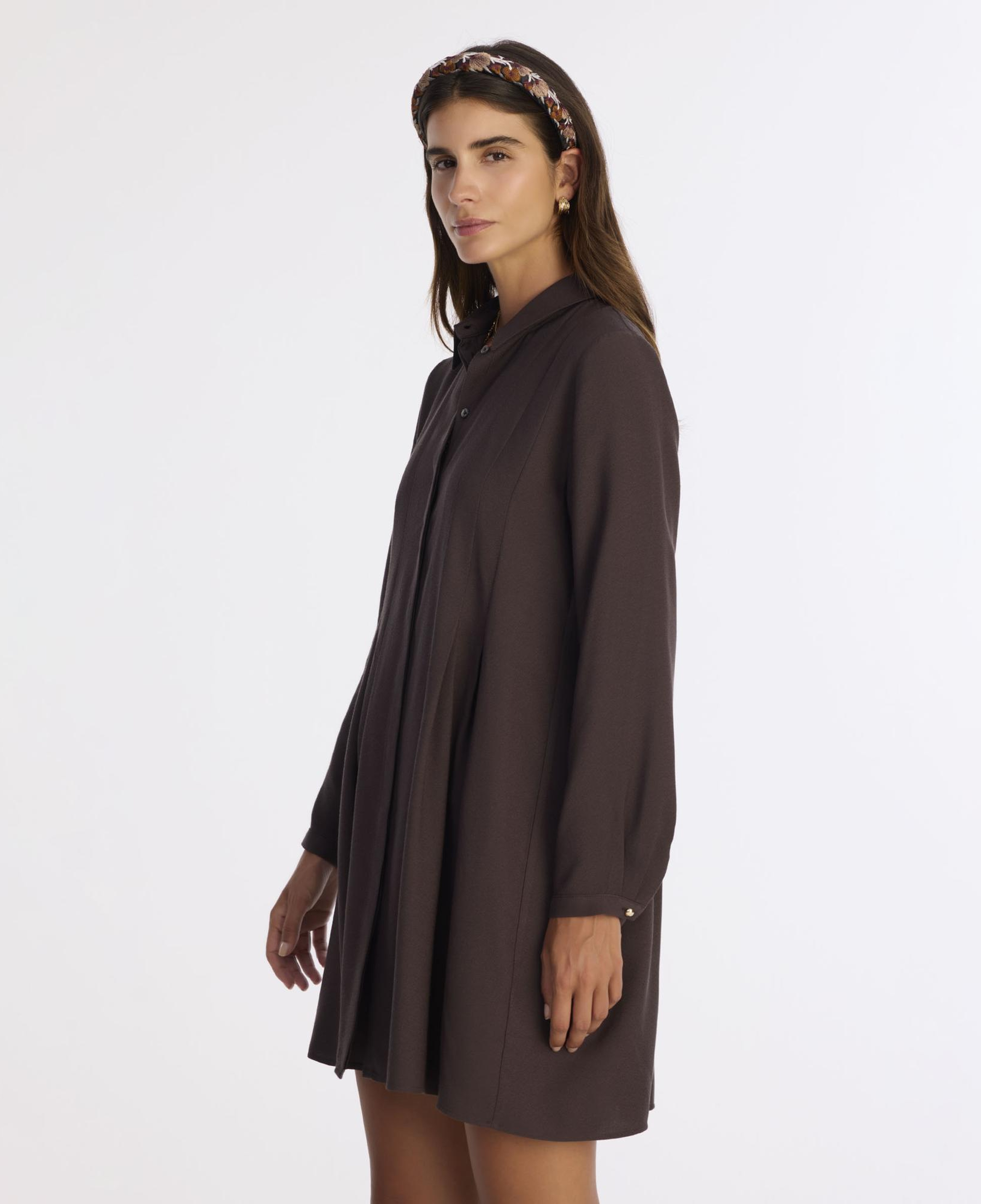 YARGICI Bol Gömlek Yaka Uzun Kol Elbise