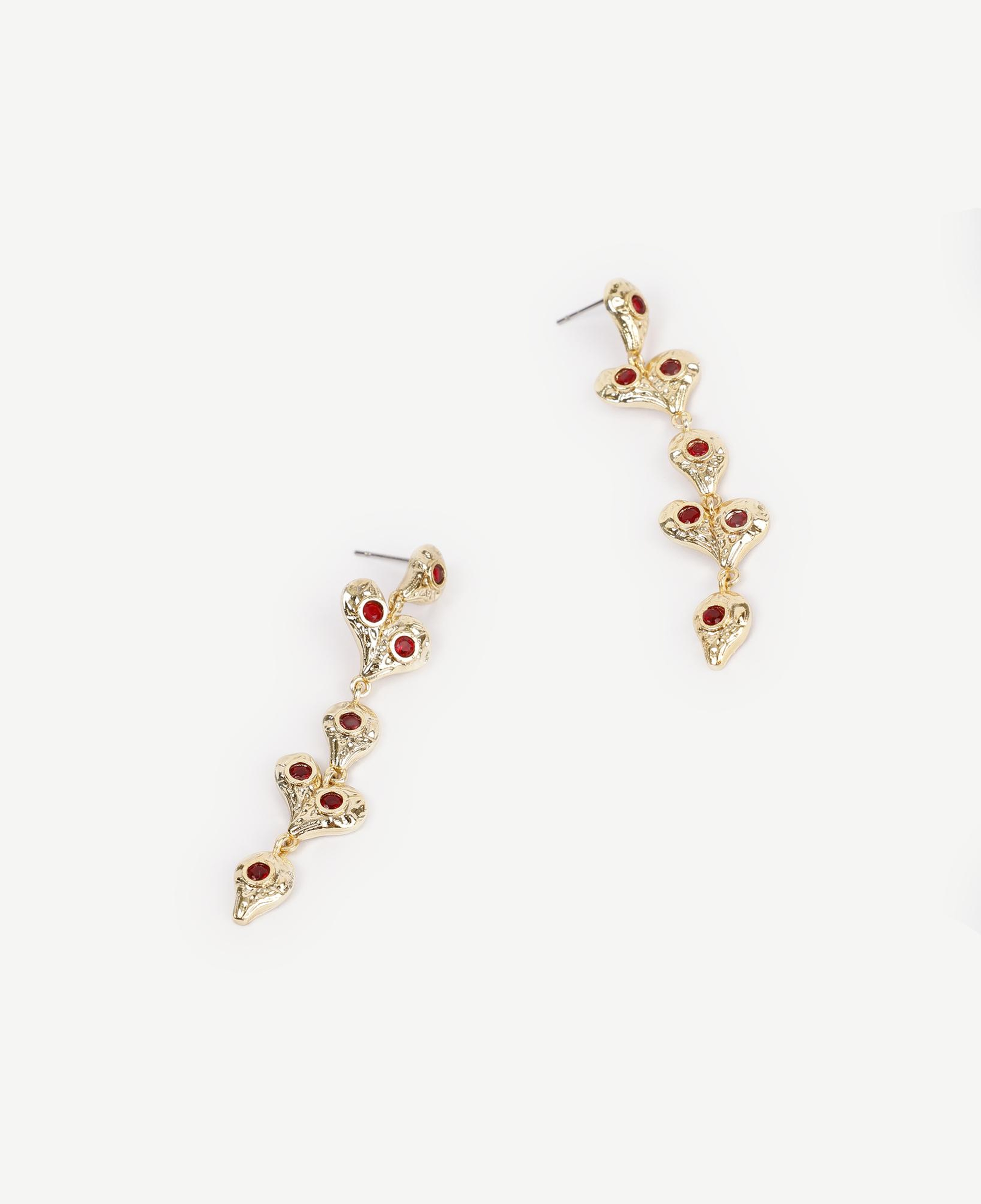 YARGICI Kalp Figürlü Sallantılı Küpe