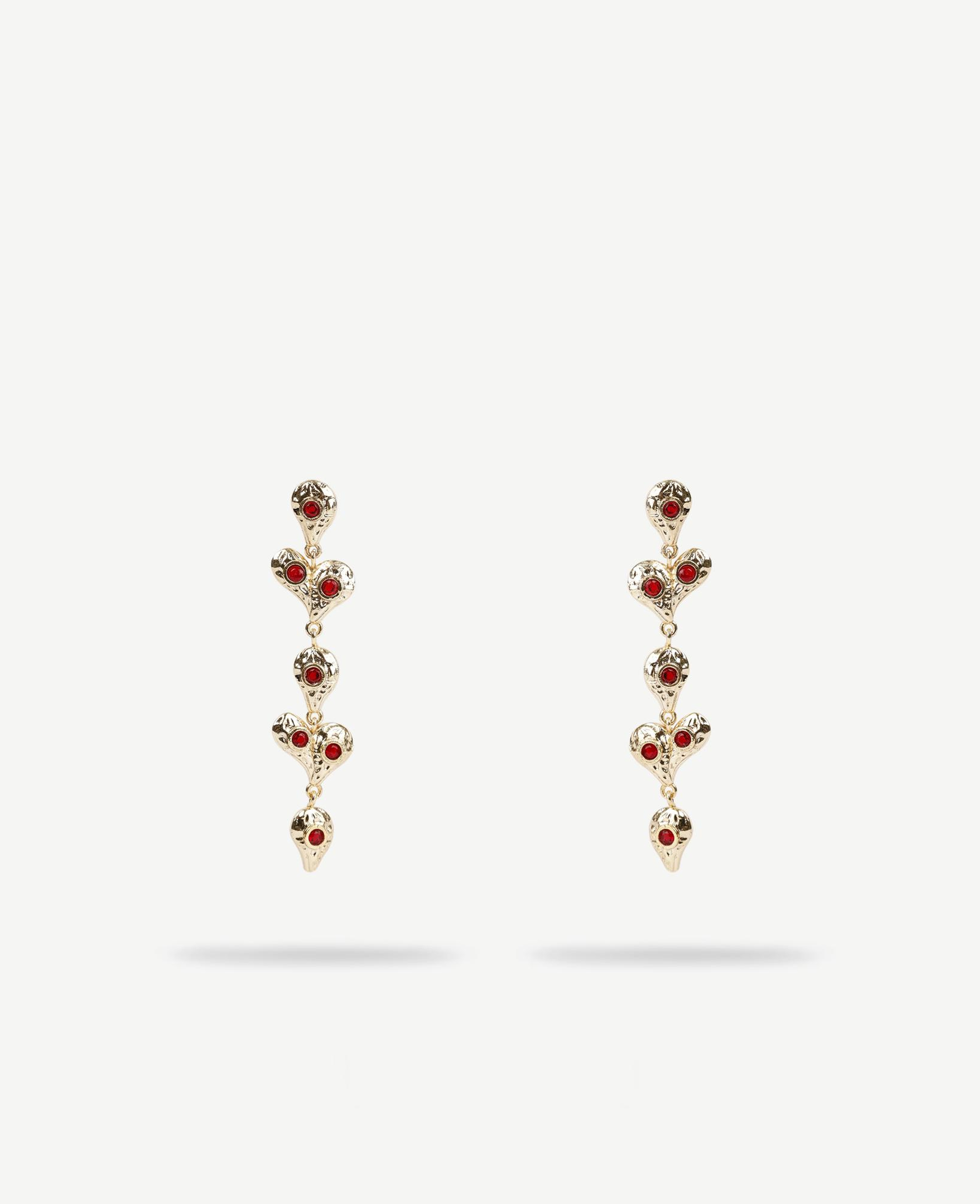 YARGICI Kalp Figürlü Sallantılı Küpe