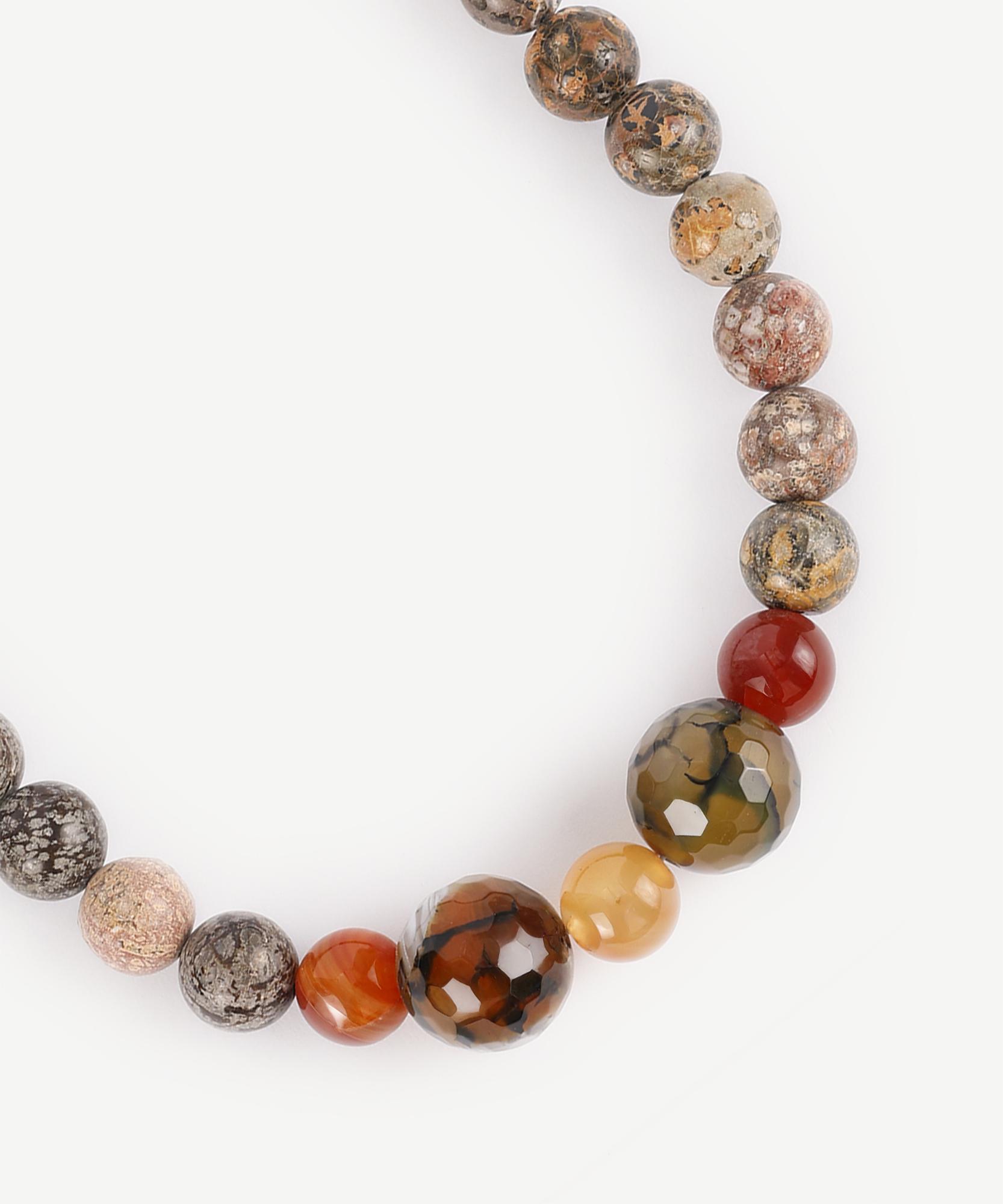 YARGICI Yuvarlak Formlu Doğal Taş Kolye