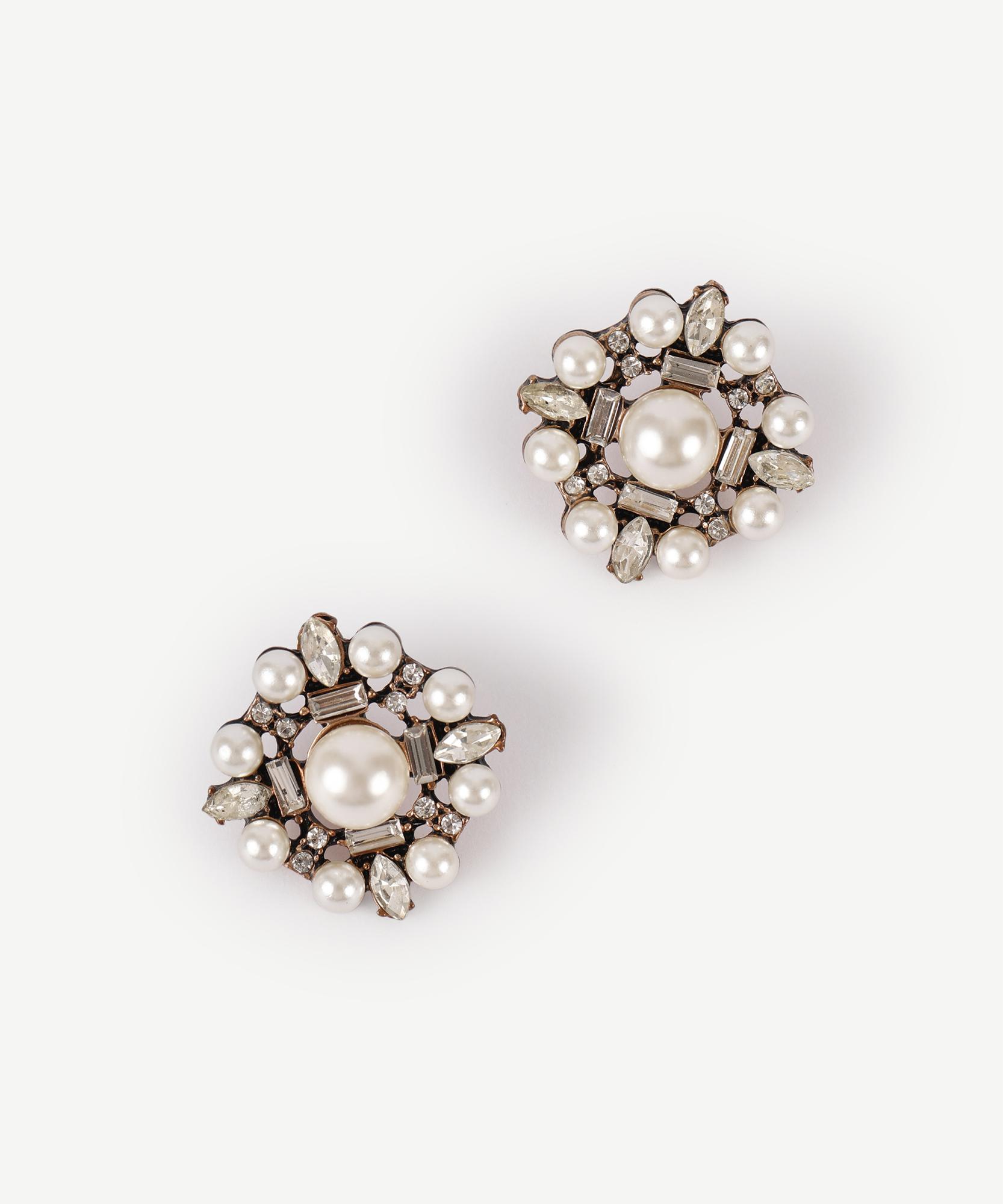 YARGICI İnci Detaylı Gold Küpe