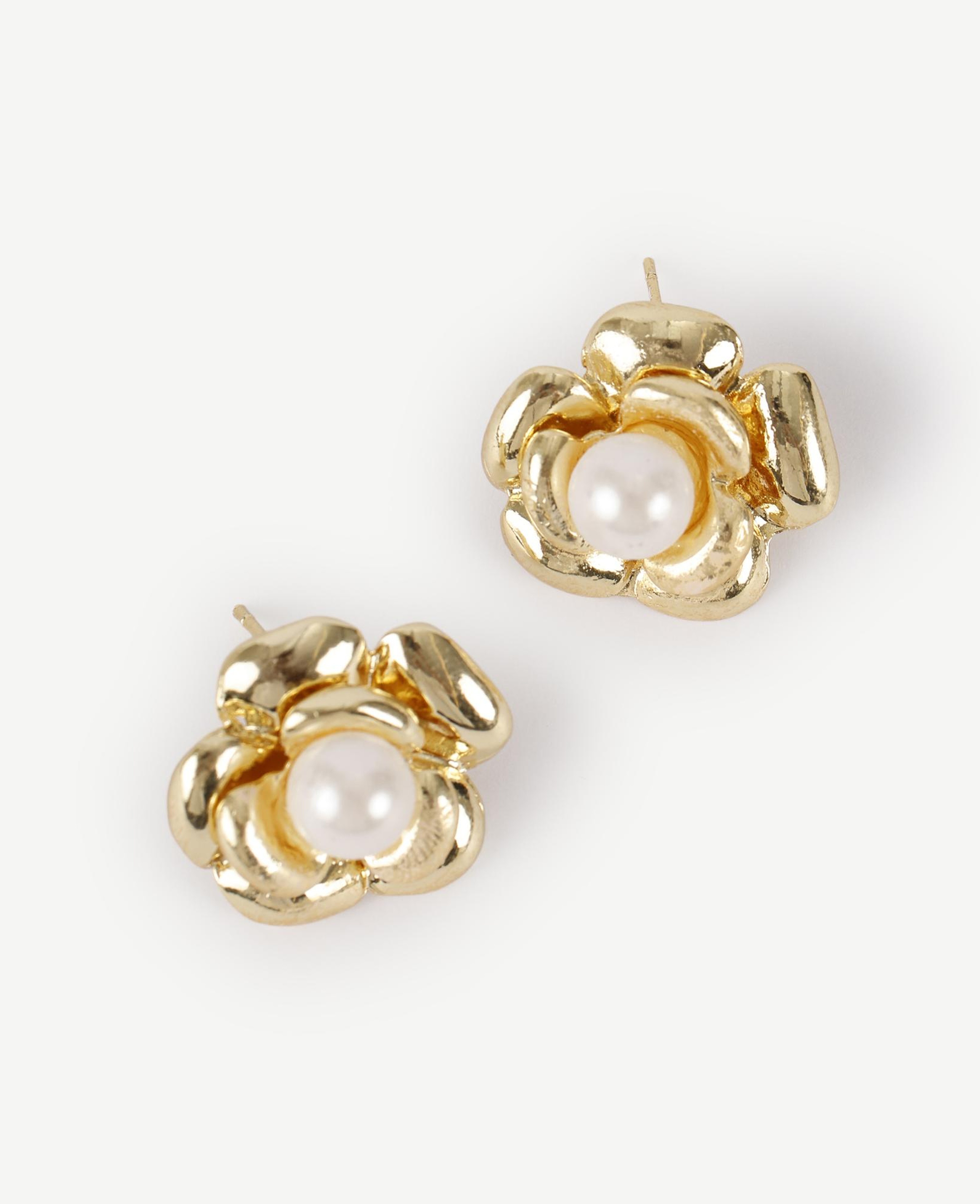 YARGICI İnci Detaylı Gold Küpe