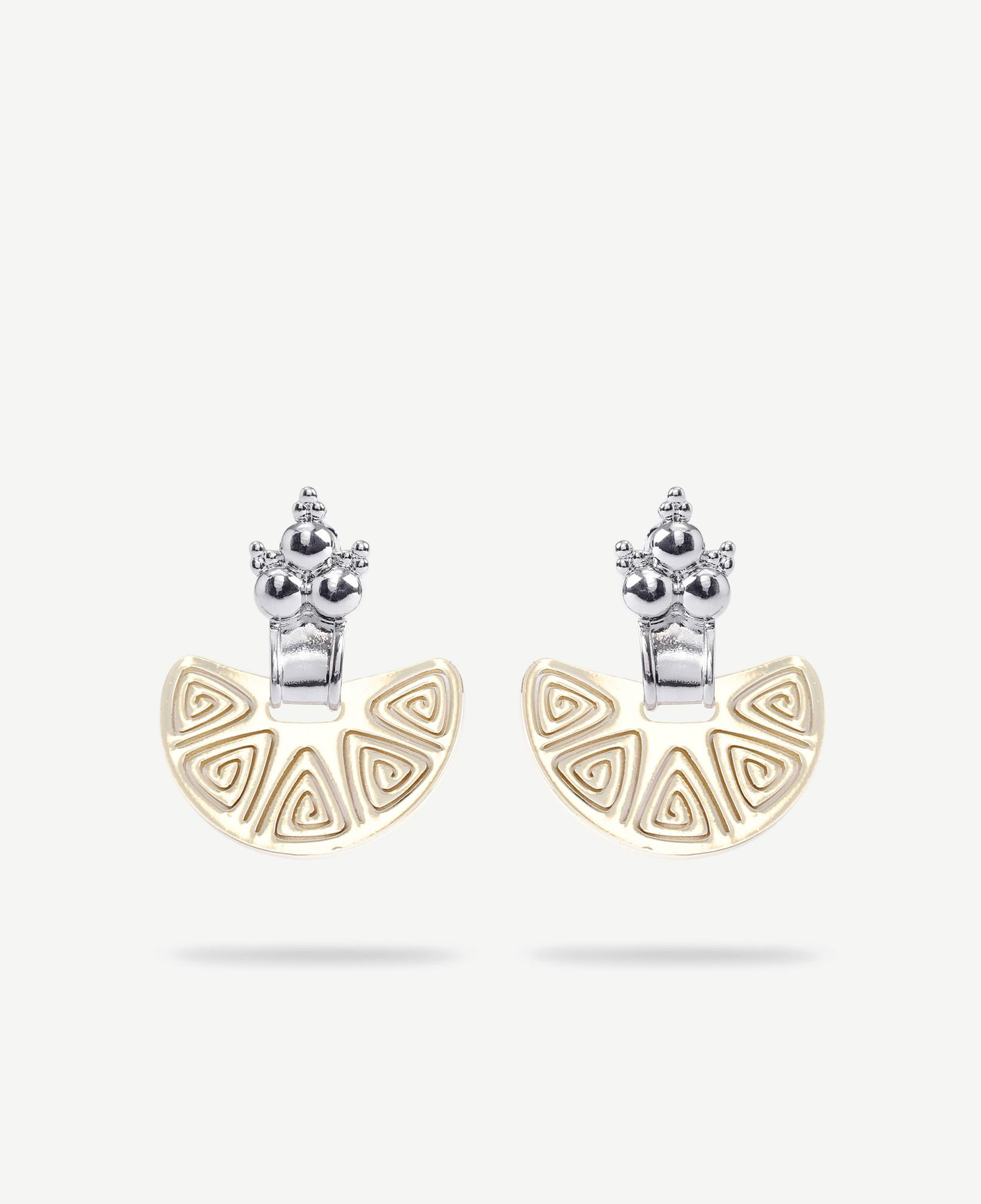 YARGICI Gold Ve Gümüş Detaylı Küpe