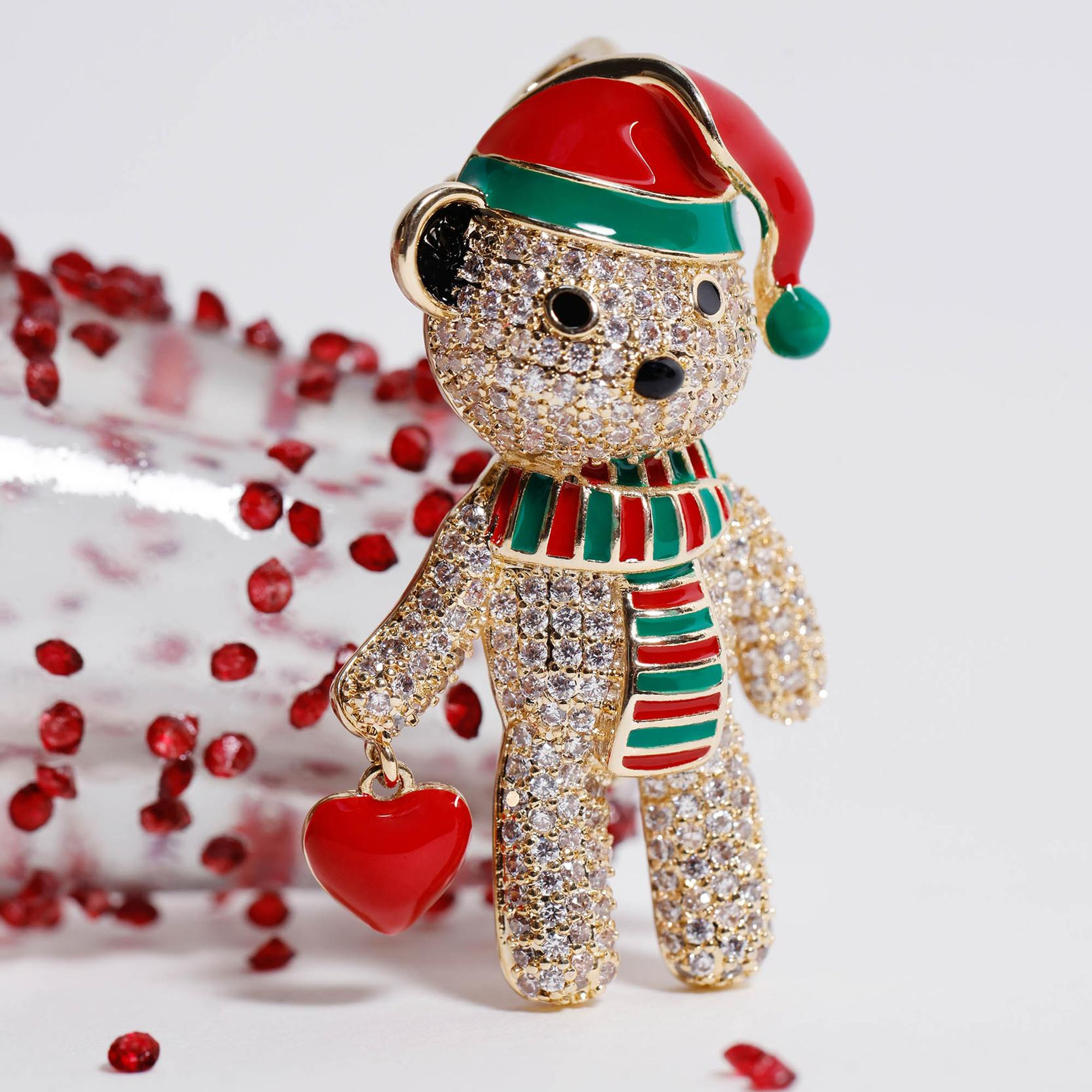 YARGICI Ayı Figürlü Broş