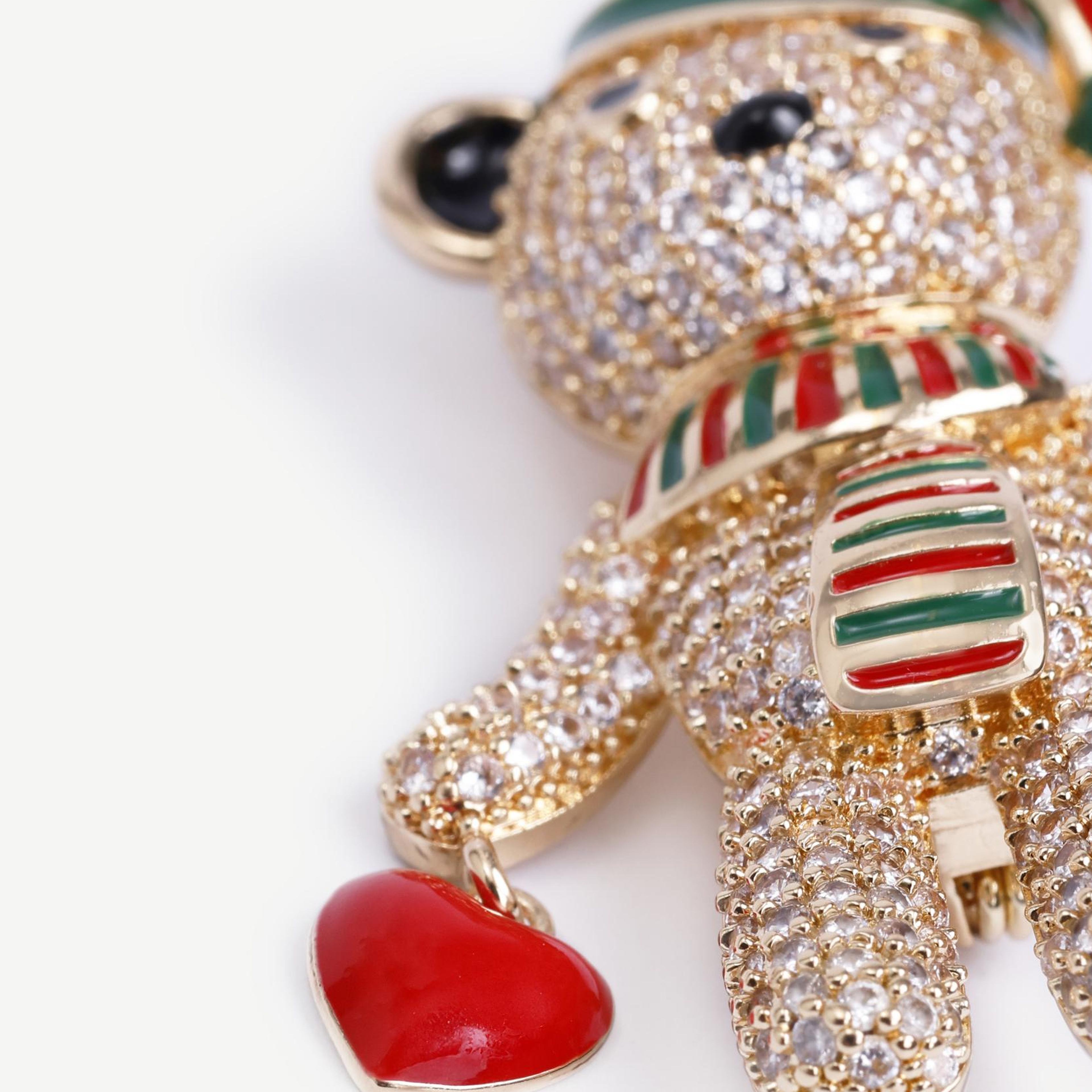 YARGICI Ayı Figürlü Broş