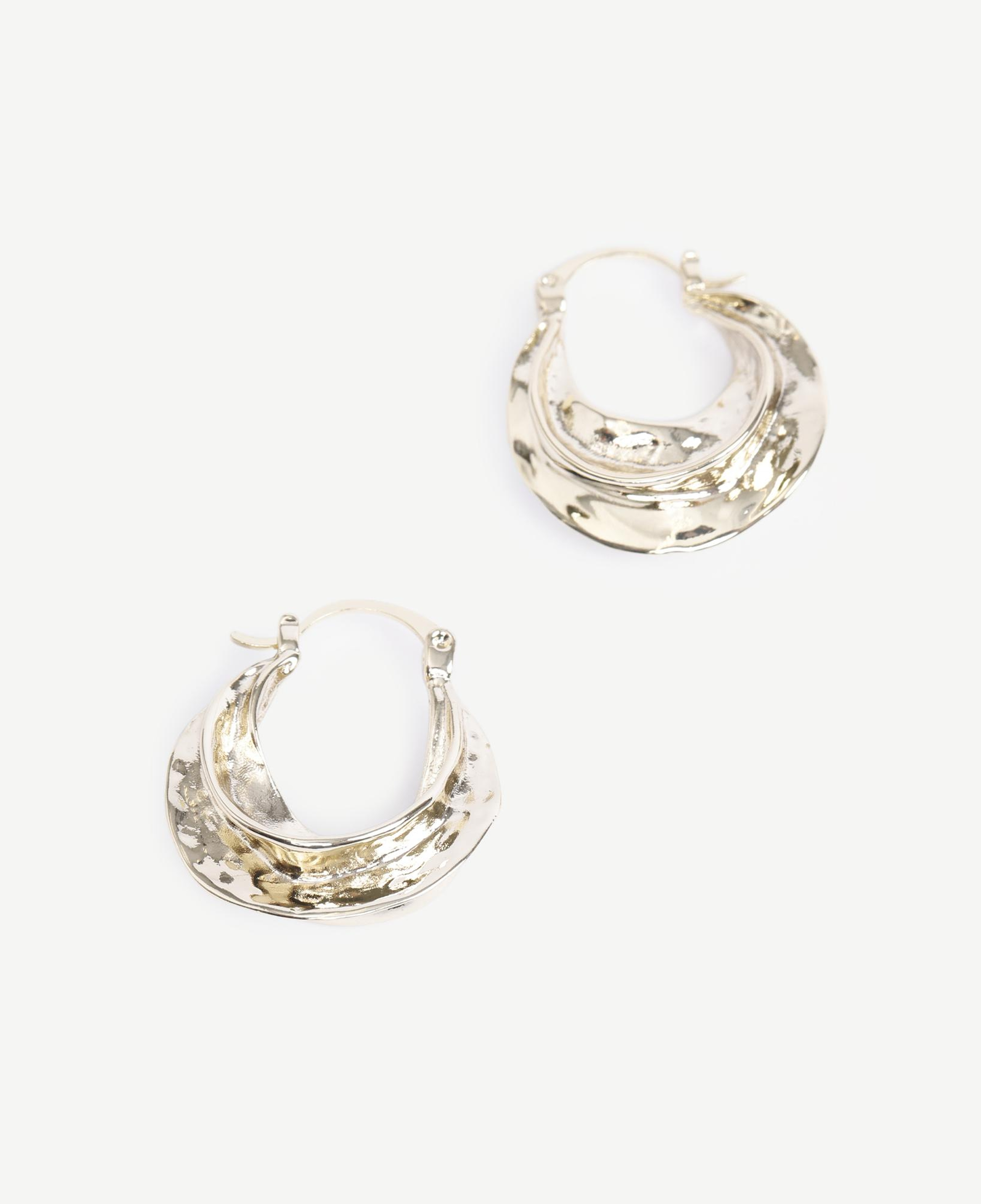 YARGICI Asimetrik Formlu Gold Küpe