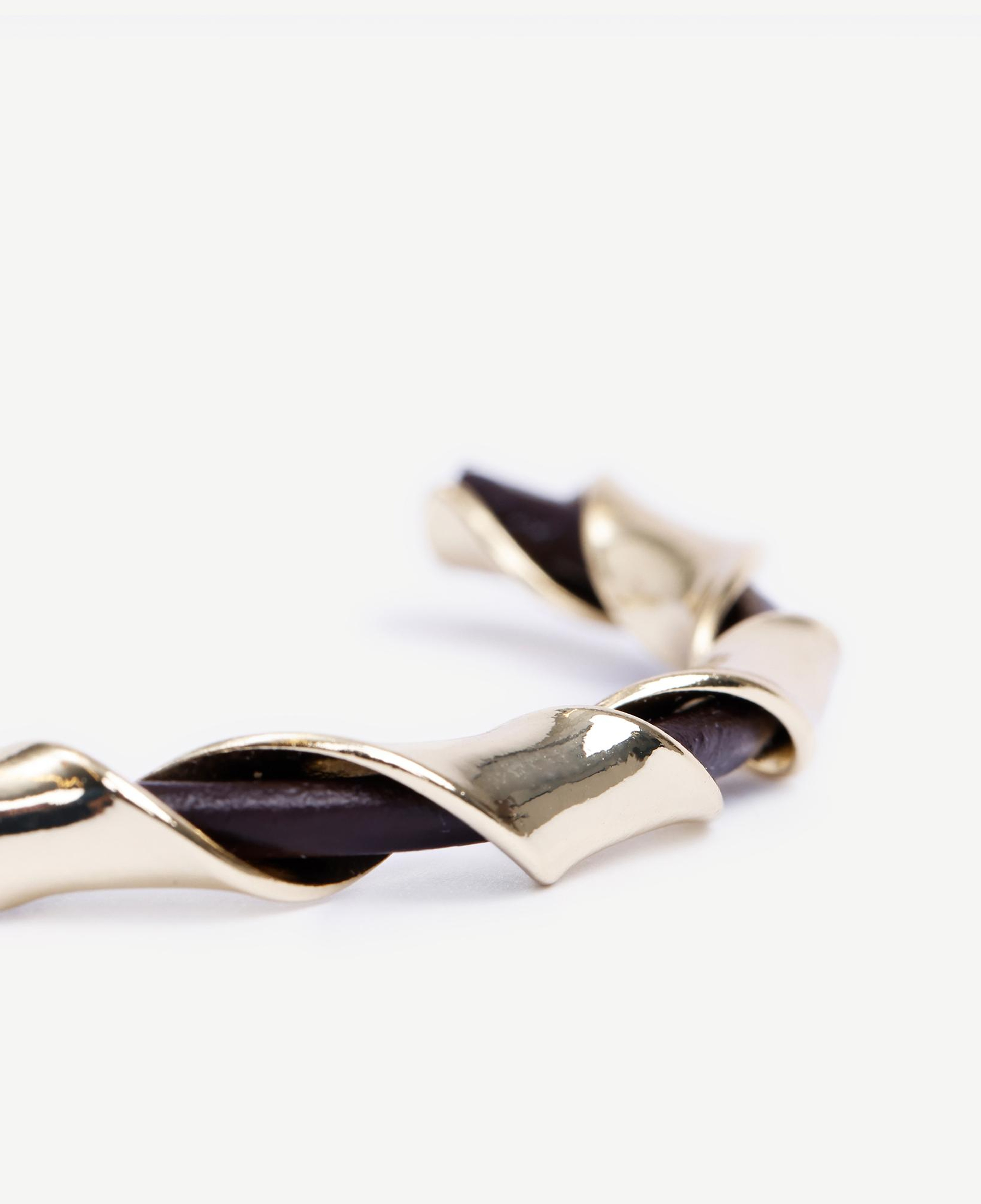 YARGICI Deri Detaylı Cuff Bileklik