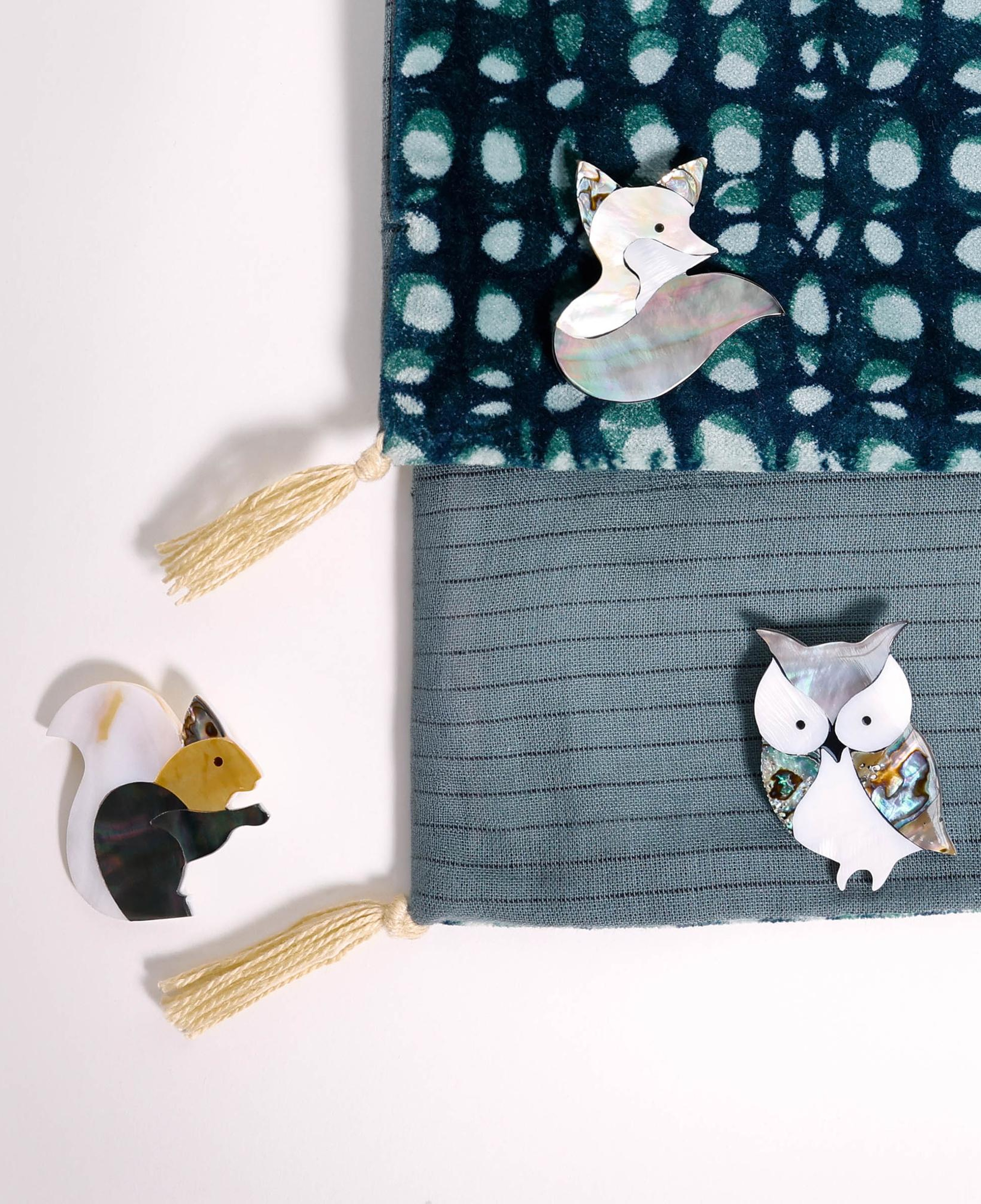 YARGICI Sincap Figürlü Broş