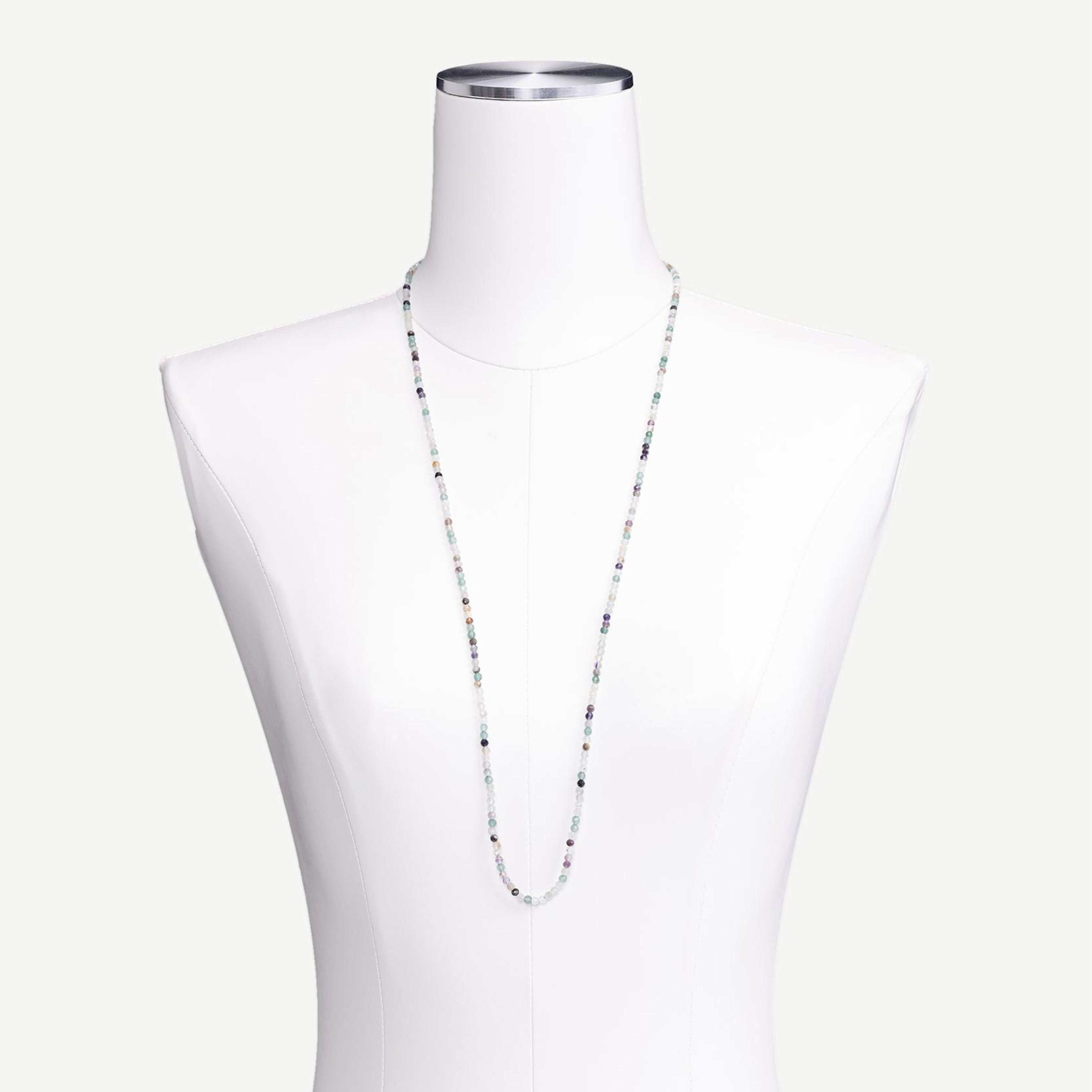 YARGICI Kapama Detaylı Uzun Doğal Taş Kolye