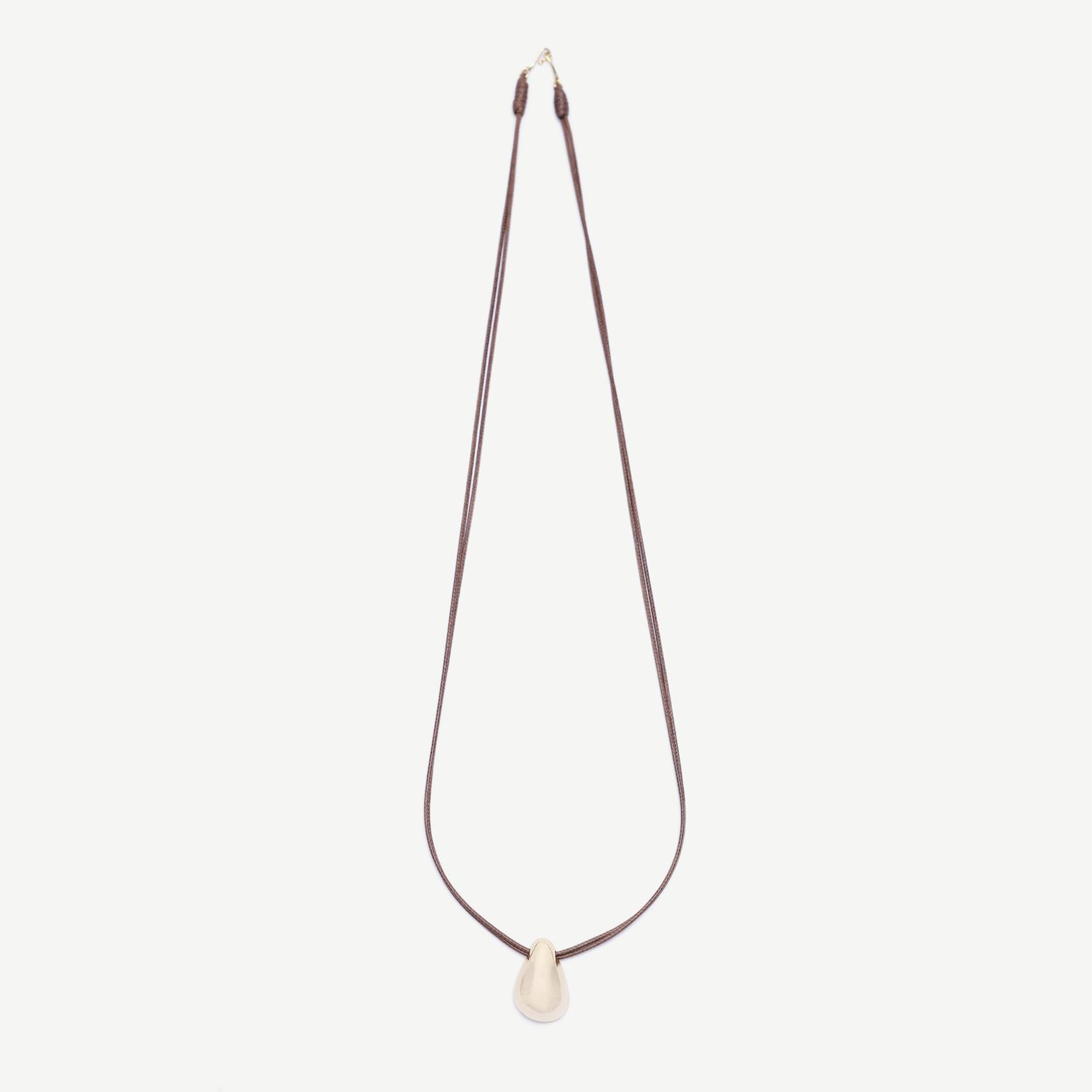 YARGICI Metal Uç Detaylı Uzun Kolye