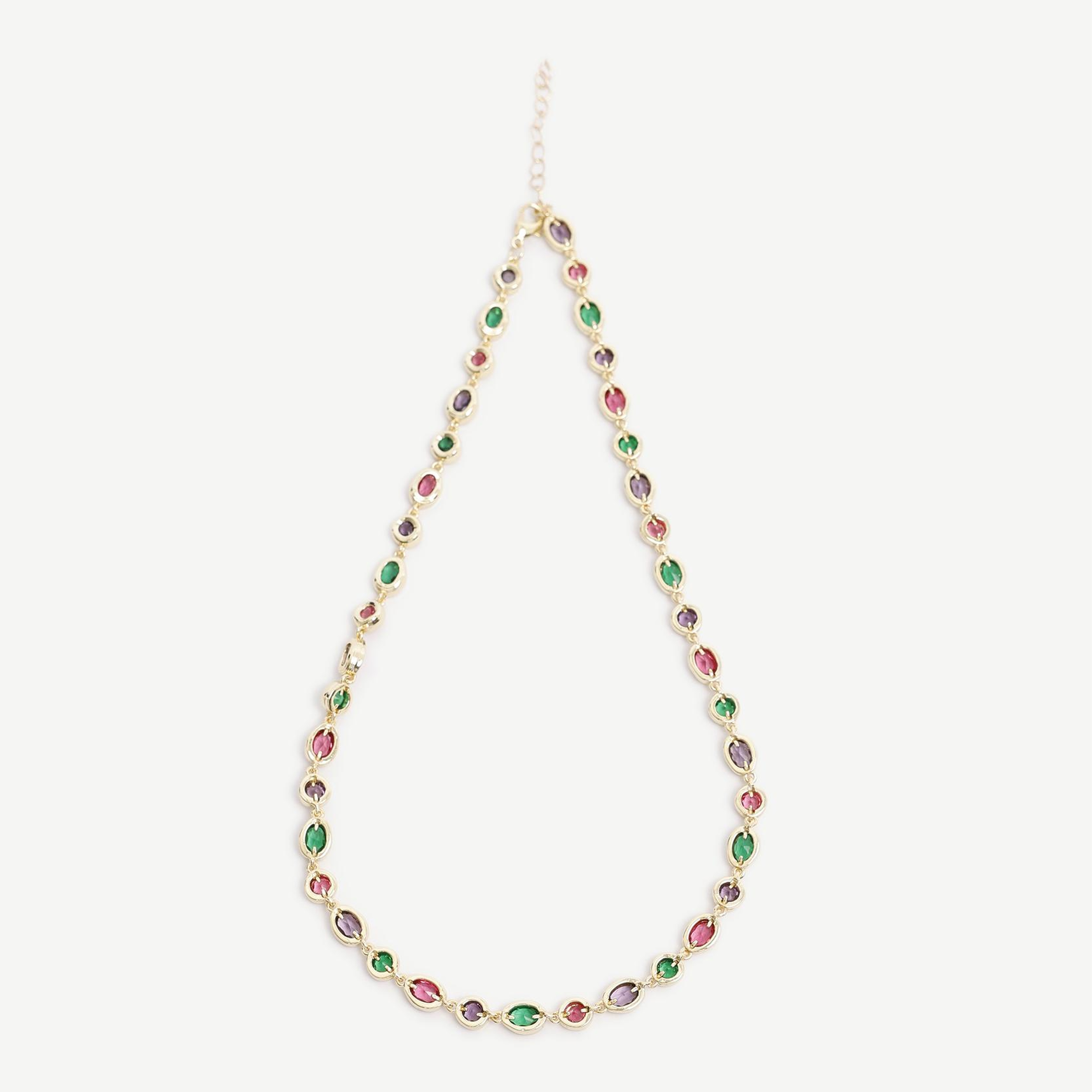 YARGICI Cam Taş Detaylı Kolye