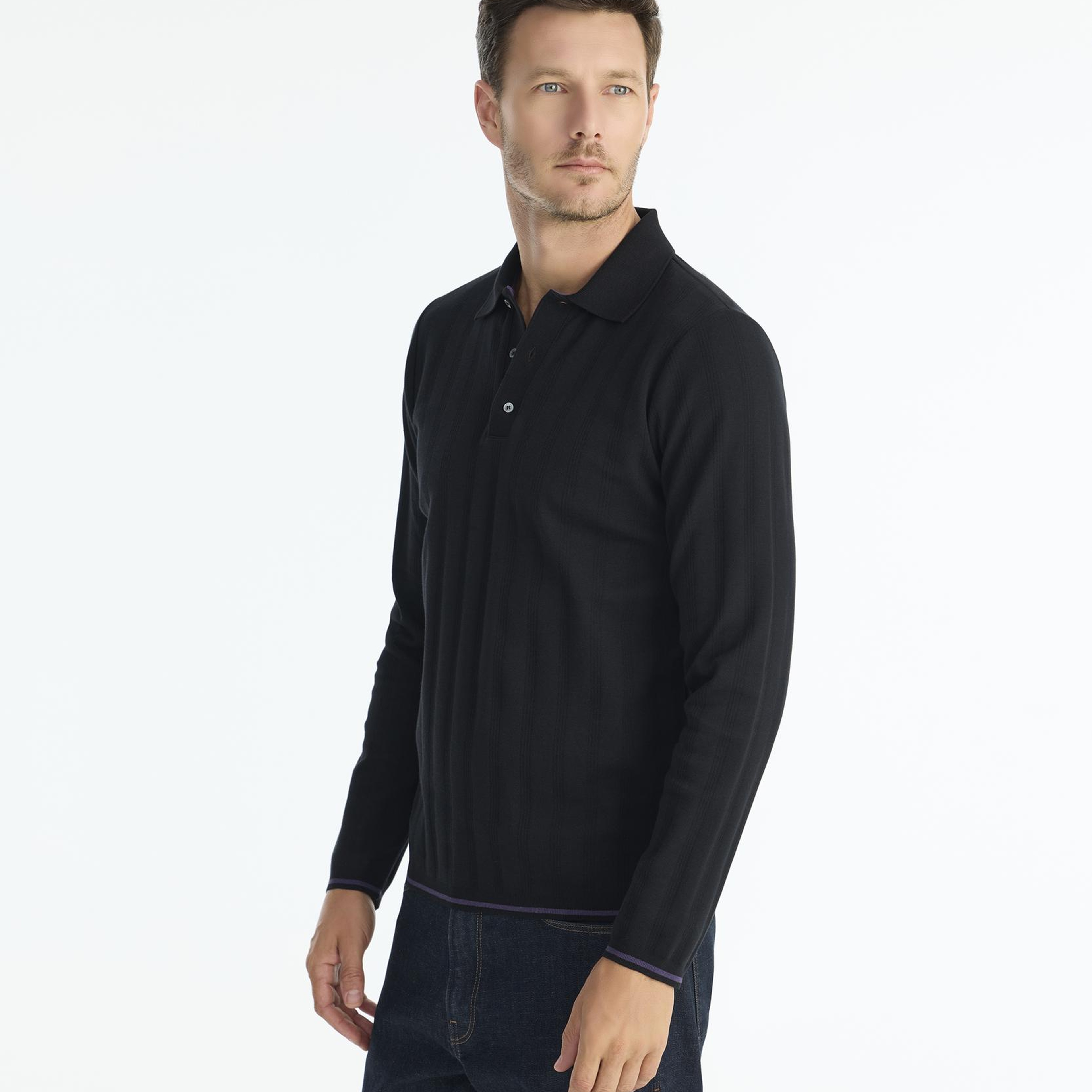 YARGICI Regular Gömlek Yaka Uzun Kol Kazak