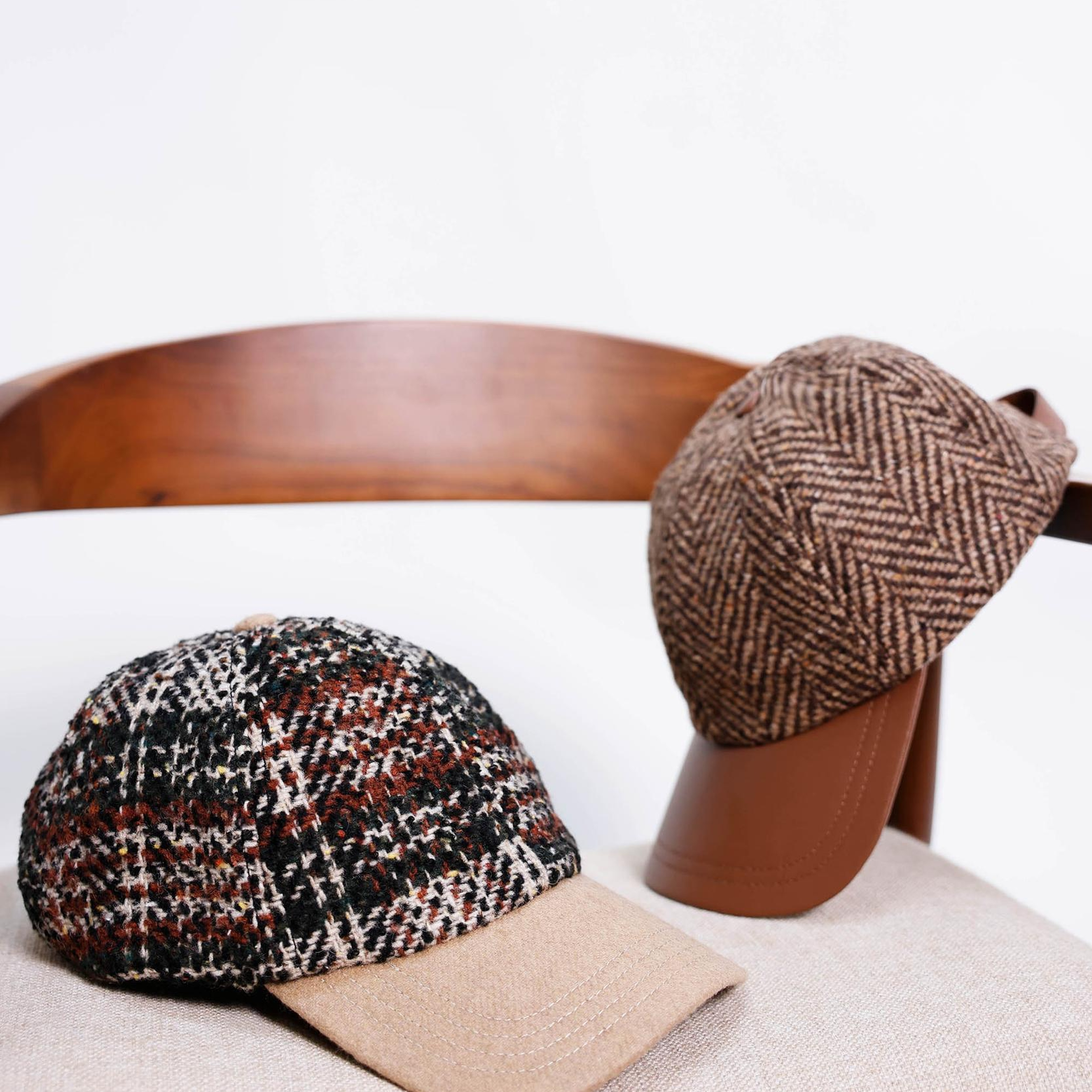 YARGICI Ekose Desenli Yün Şapka