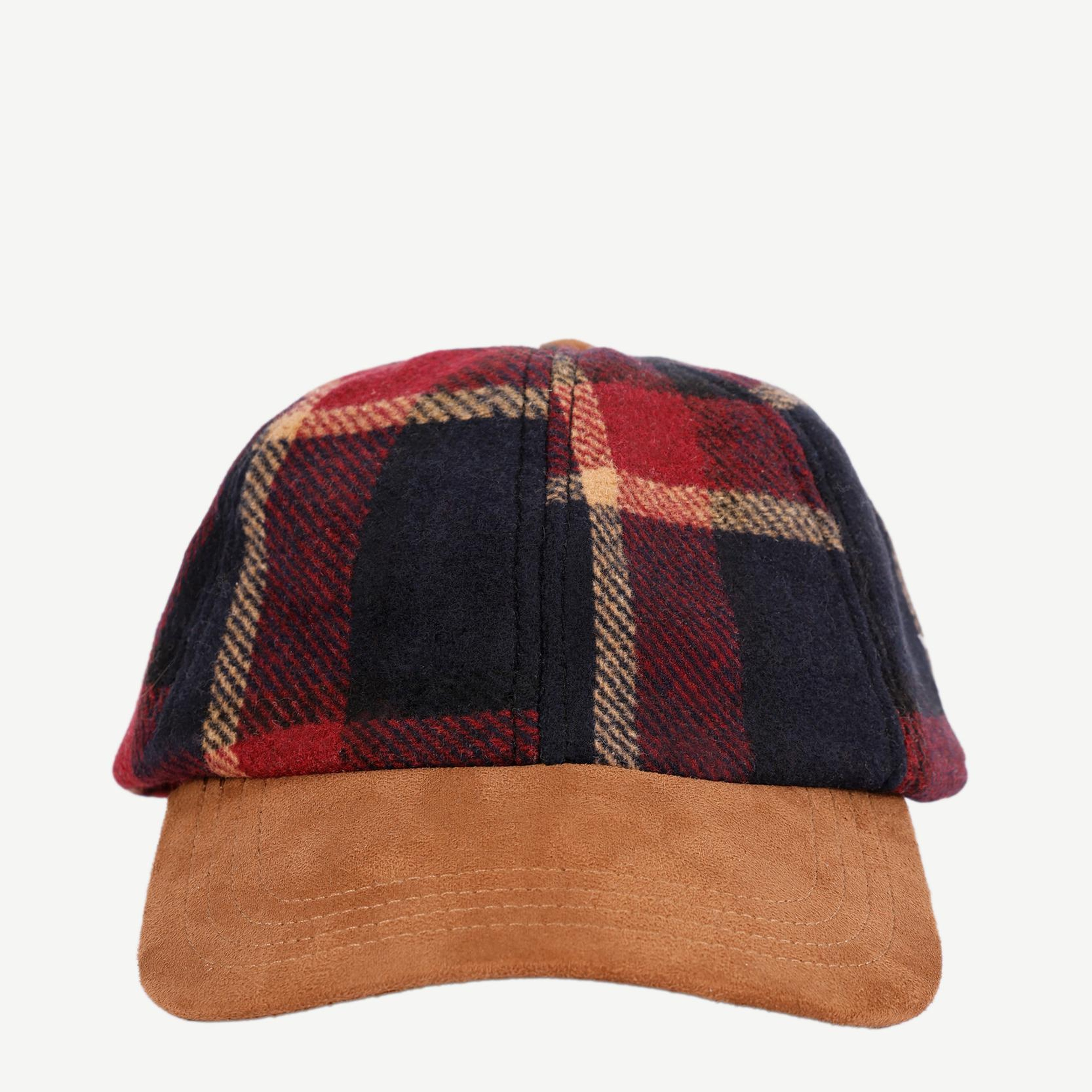 YARGICI Ekose Süet Detaylı Şapka