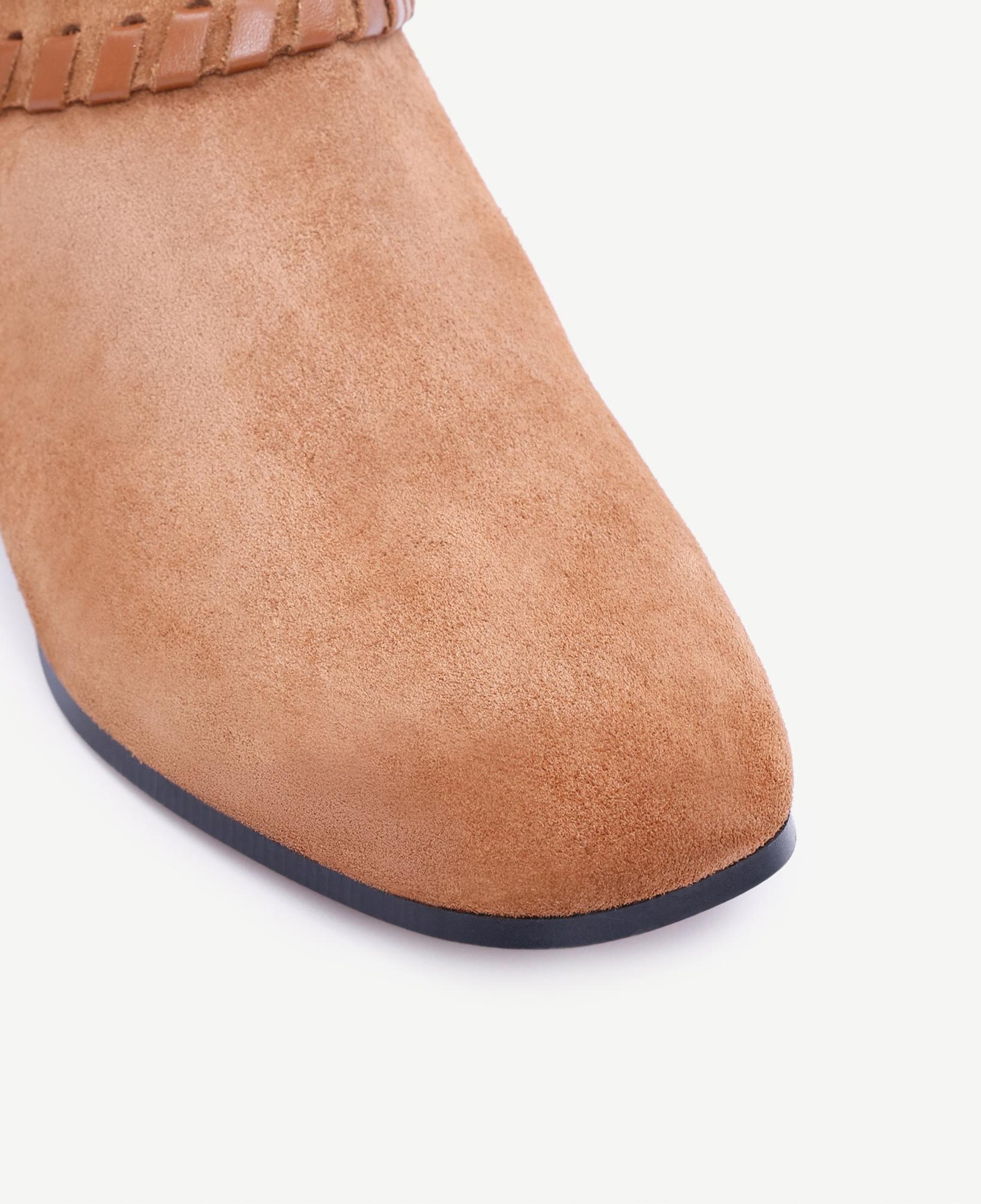 YARGICI Örgü Saraç Detaylı Western Deri Bot