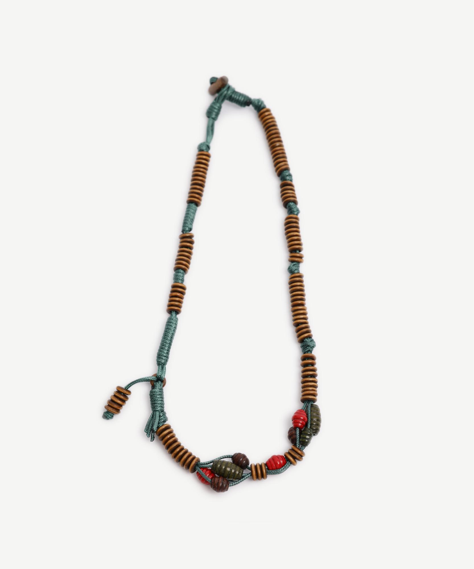 YARGICI Ahşap Boncuklu Uzun Kolye