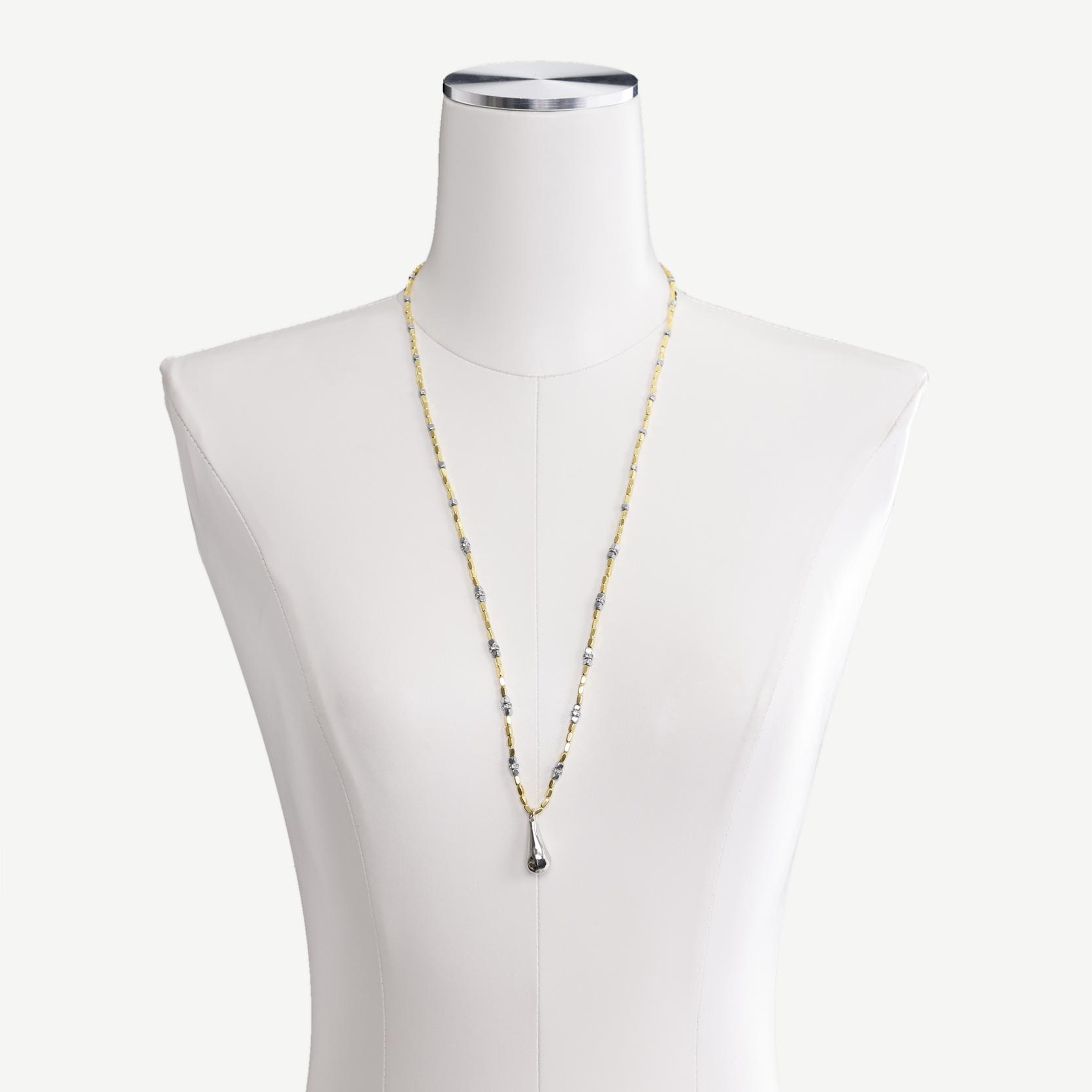 YARGICI Hematit İçerikli Uzun Kolye