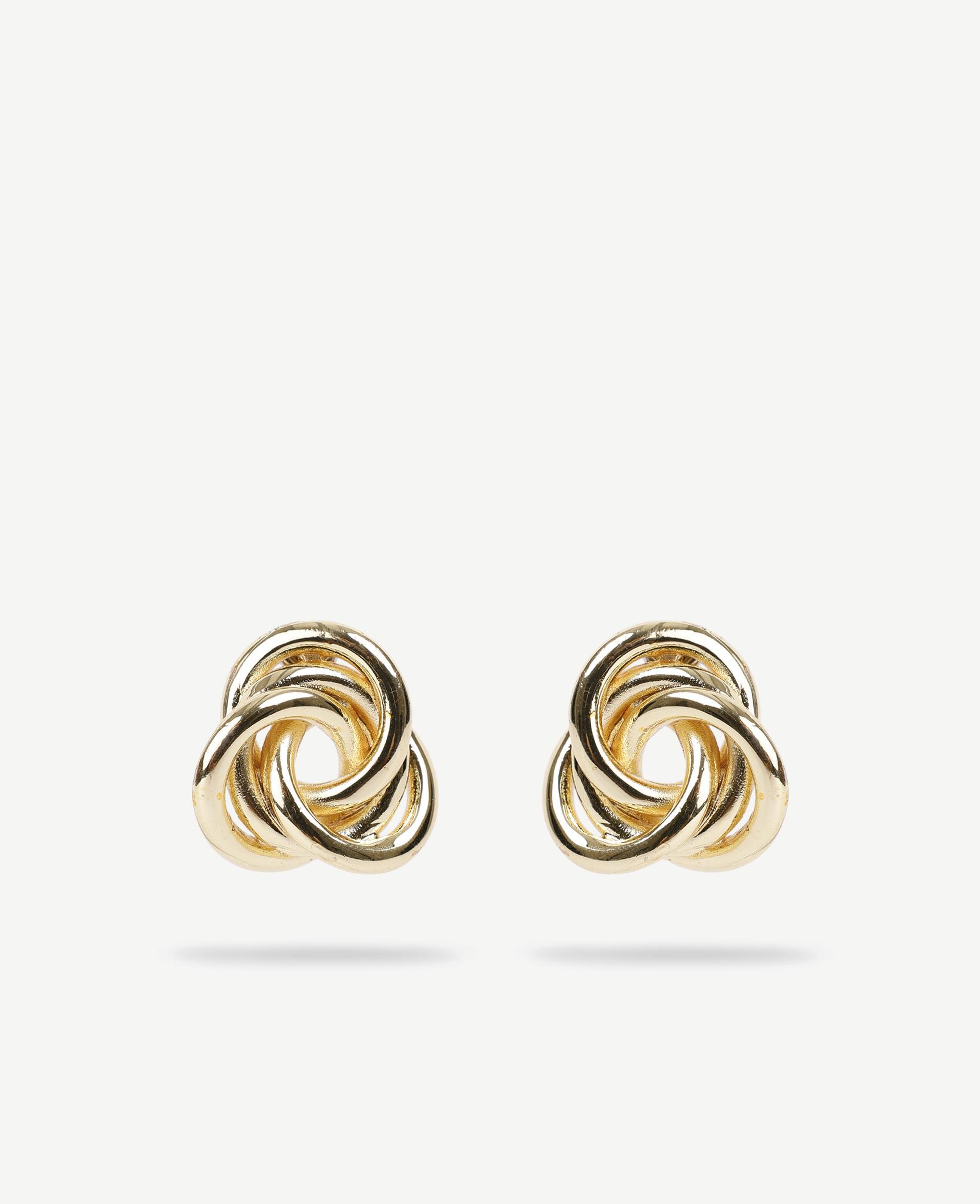 YARGICI Burgu Detaylı Gold Küpe