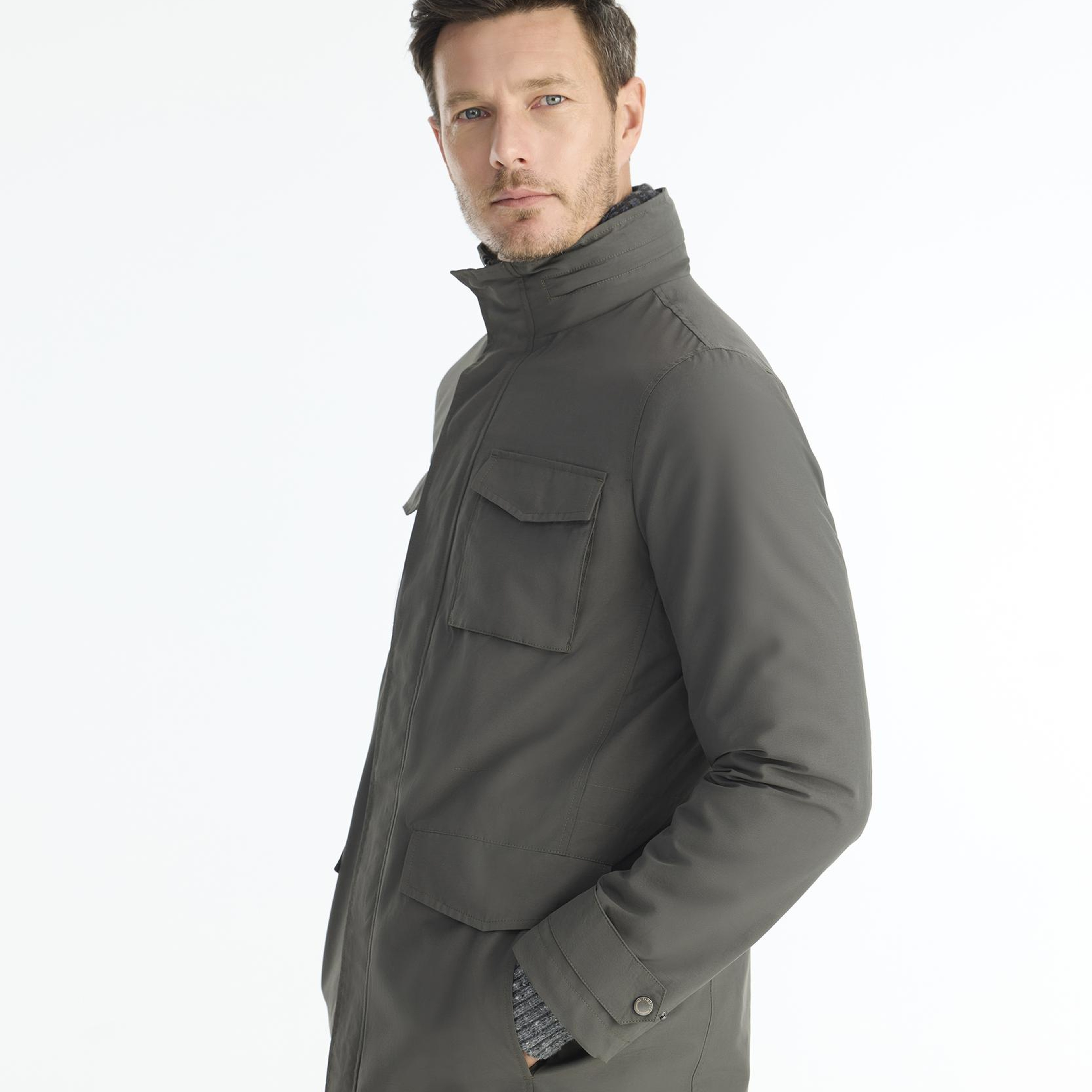 YARGICI Regular Dik Yaka Uzun Kol Yağmurluk