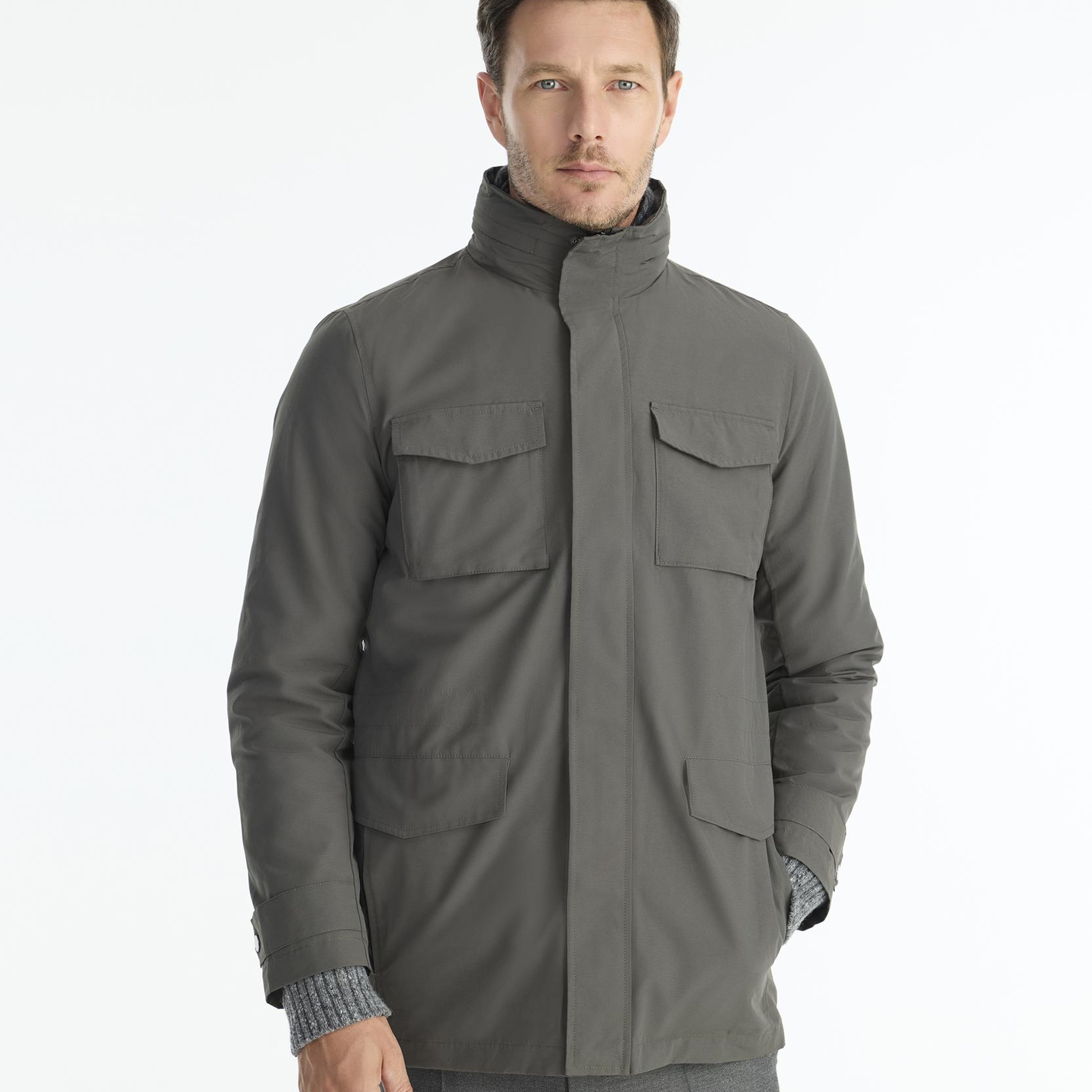 YARGICI Regular Dik Yaka Uzun Kol Yağmurluk