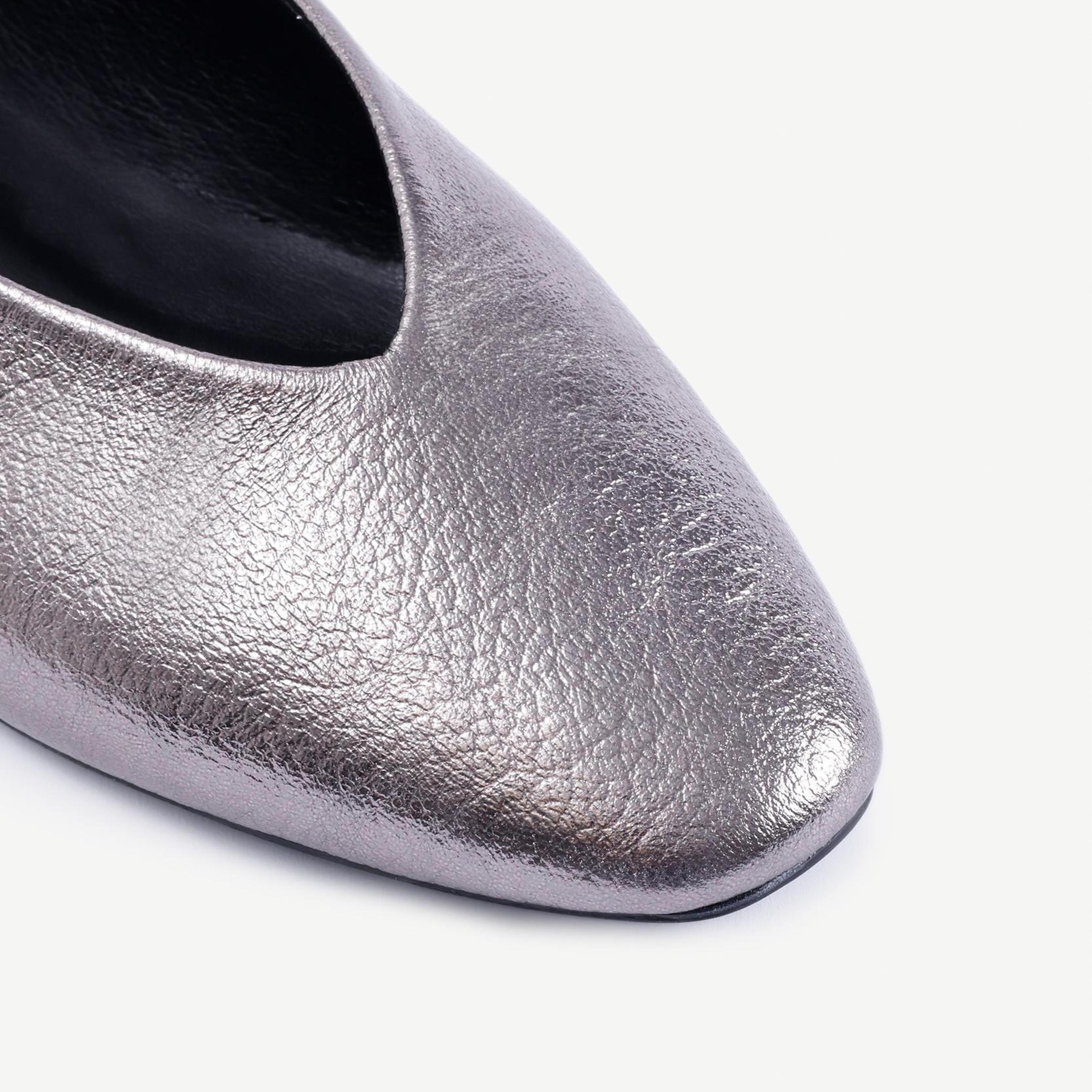 YARGICI Yüksek Yüzlü Deri Babet