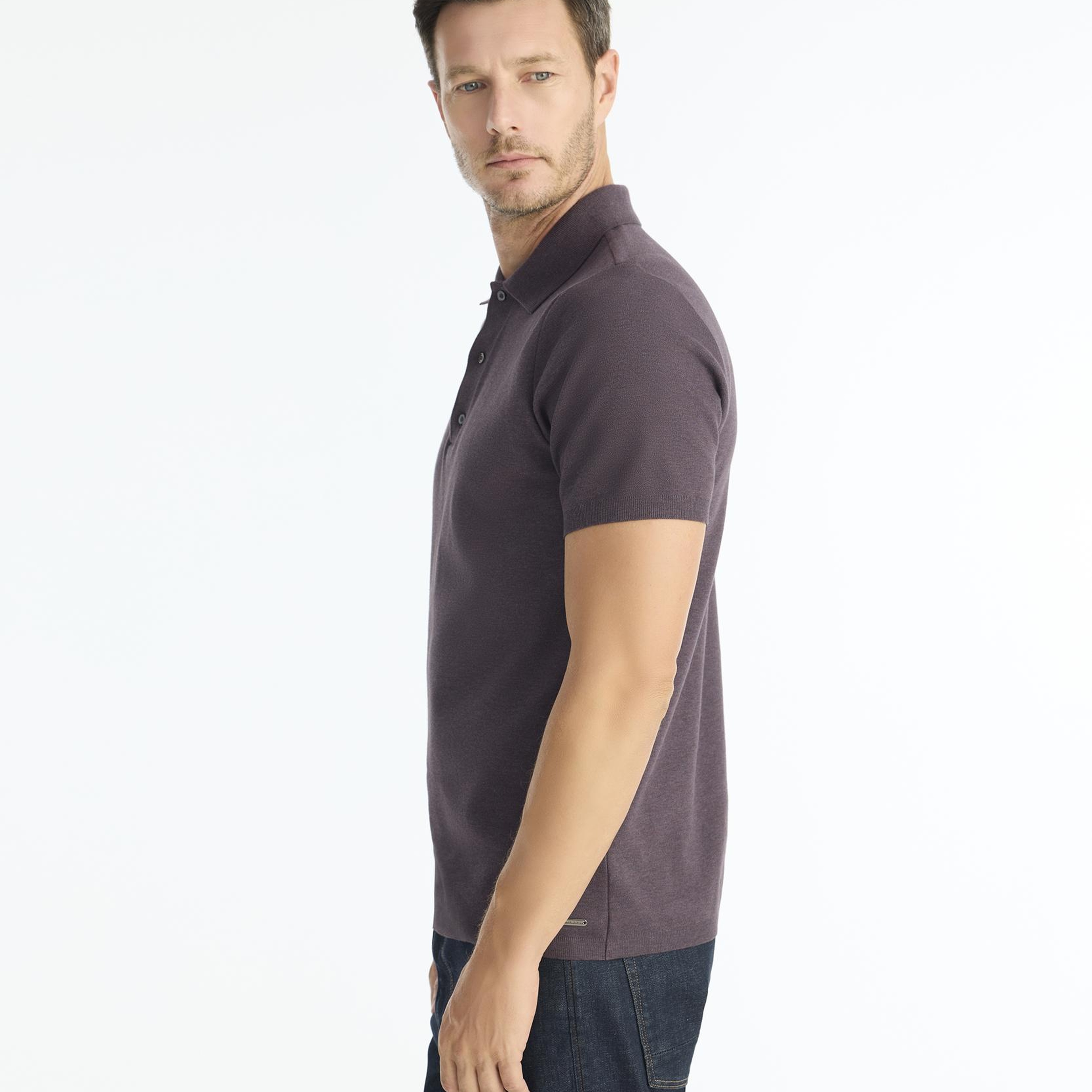 YARGICI Regular Gömlek Yaka Kısa Kol Kazak