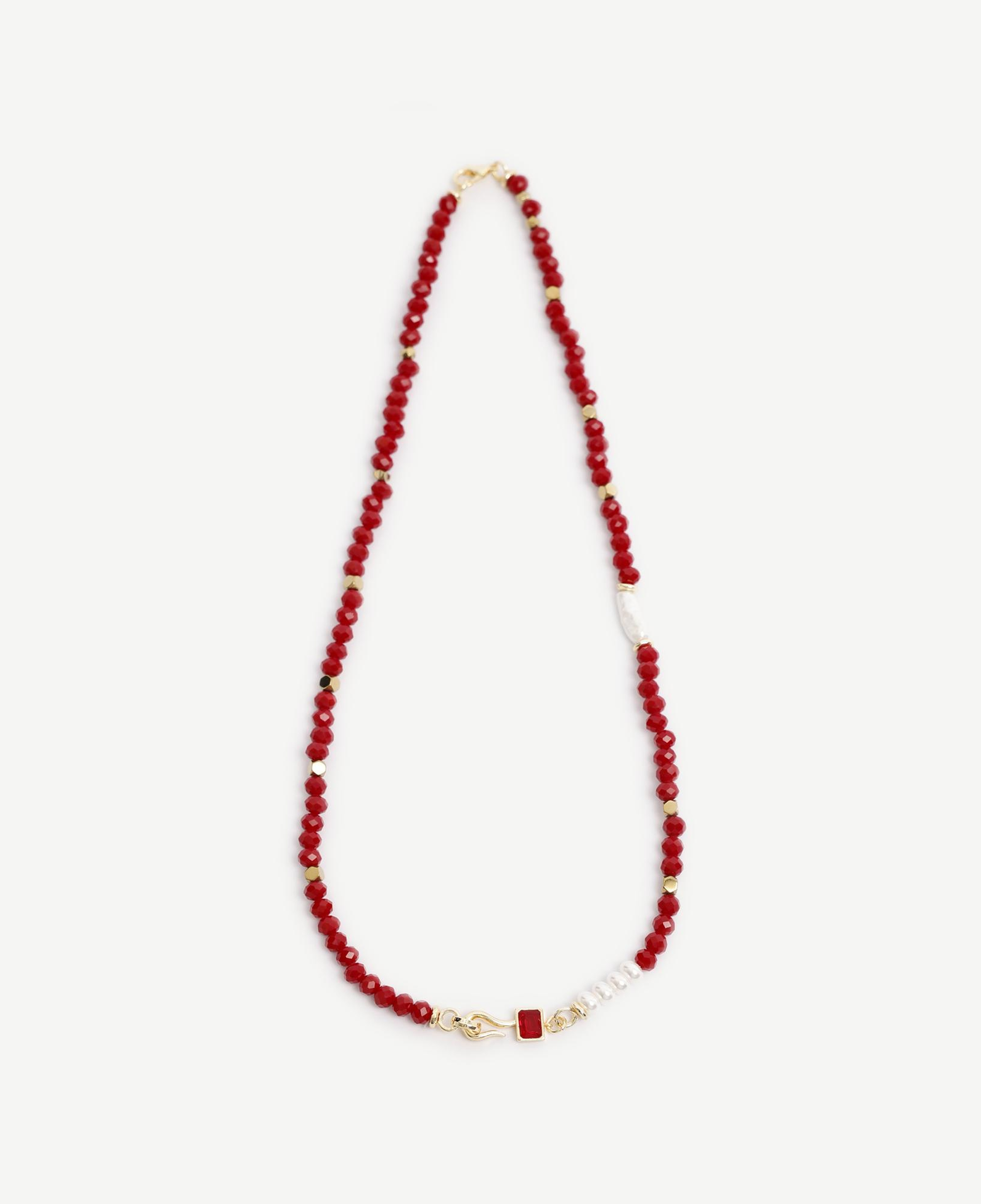 YARGICI Hematit Ve Mayorka İncili Kolye