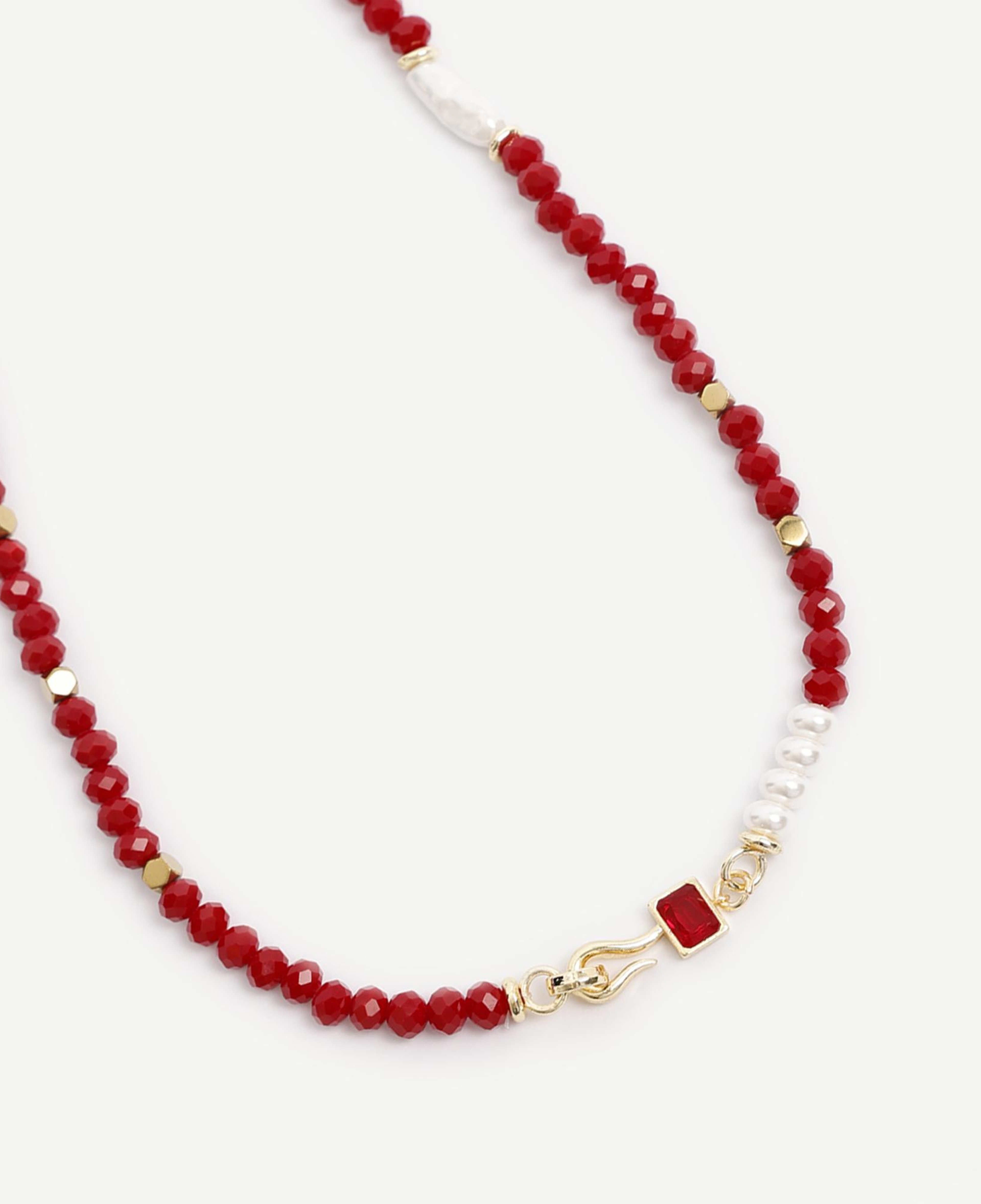 YARGICI Hematit Ve Mayorka İncili Kolye