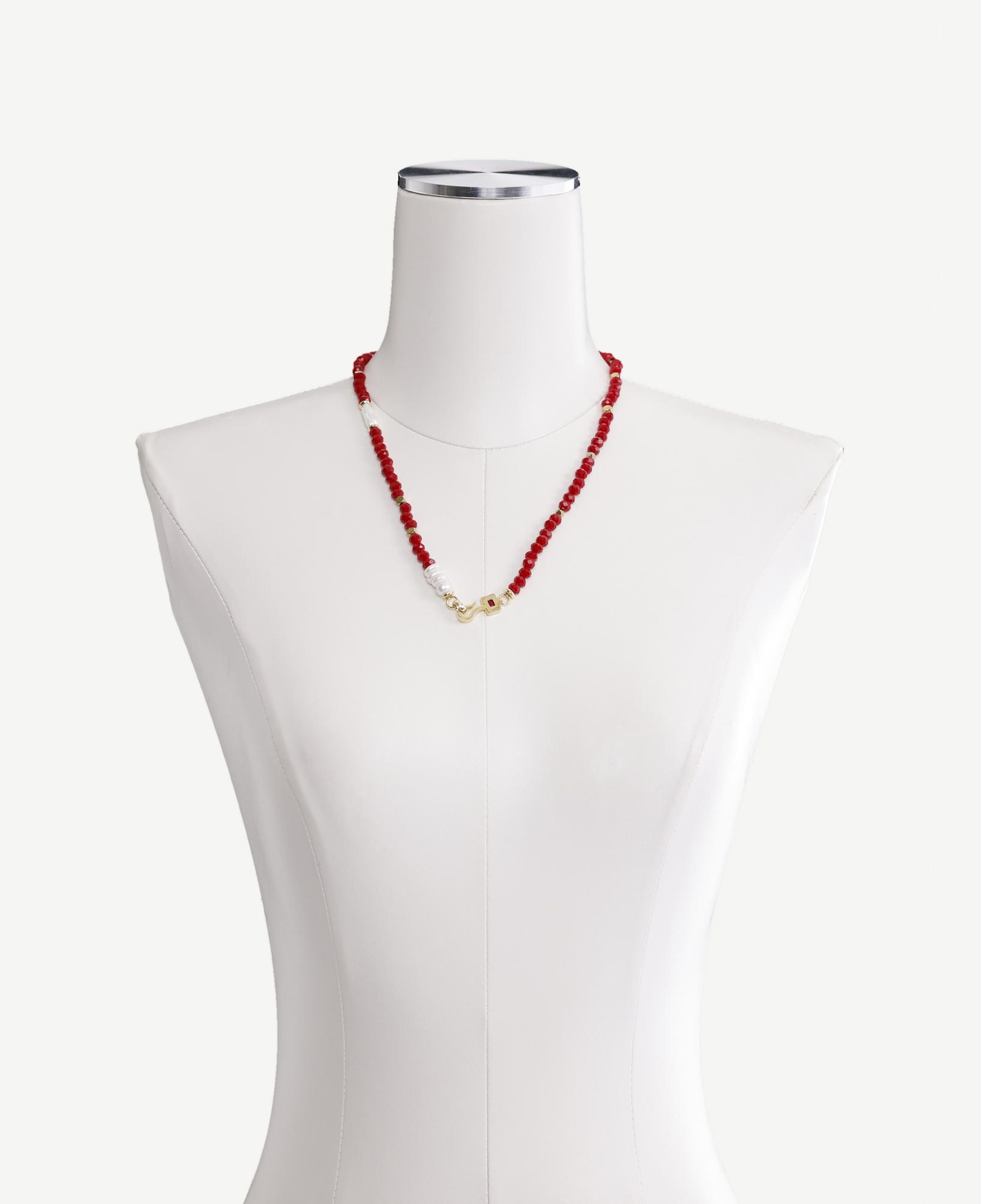 YARGICI Hematit Ve Mayorka İncili Kolye