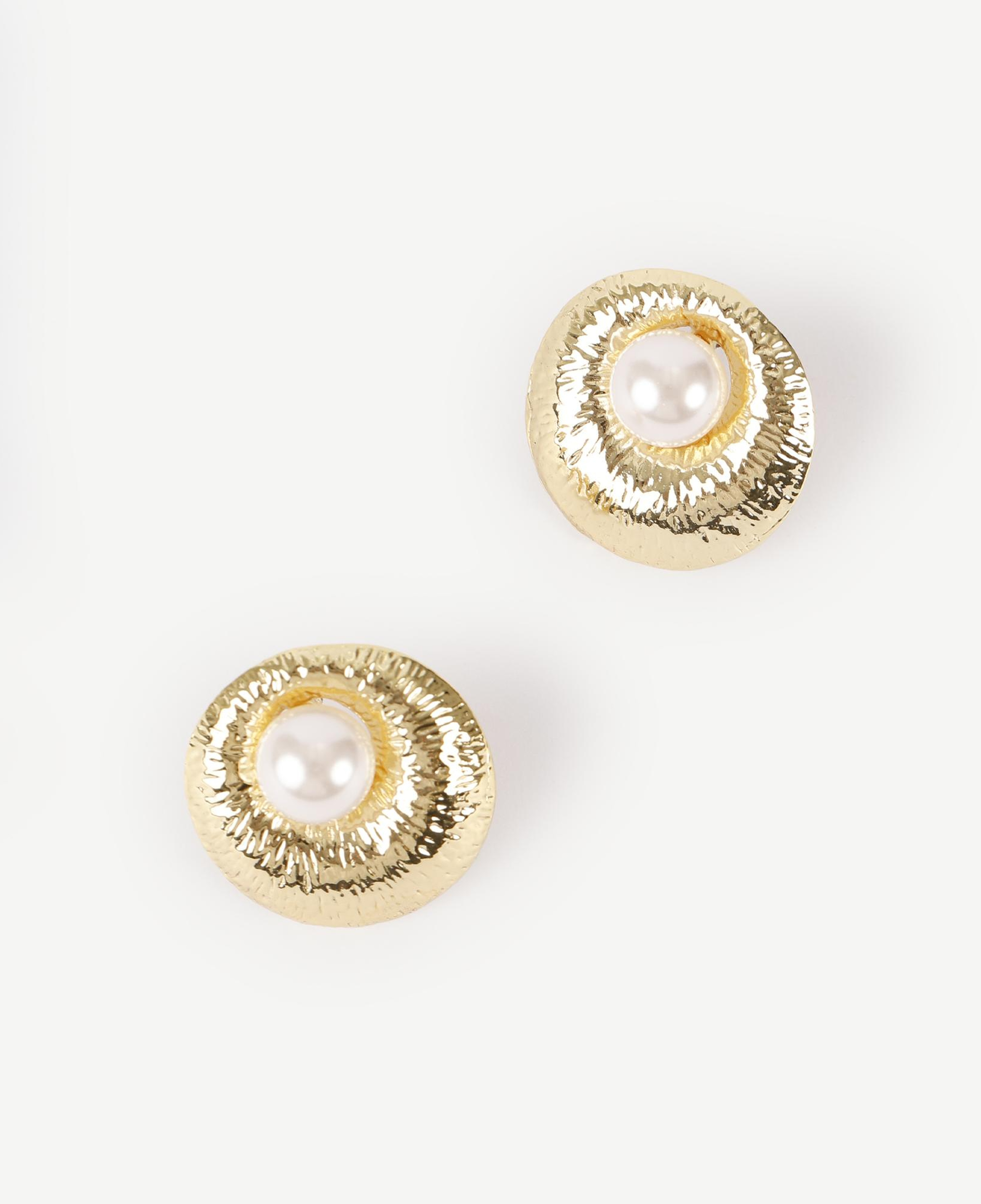 YARGICI İnci Detaylı Gold Küpe