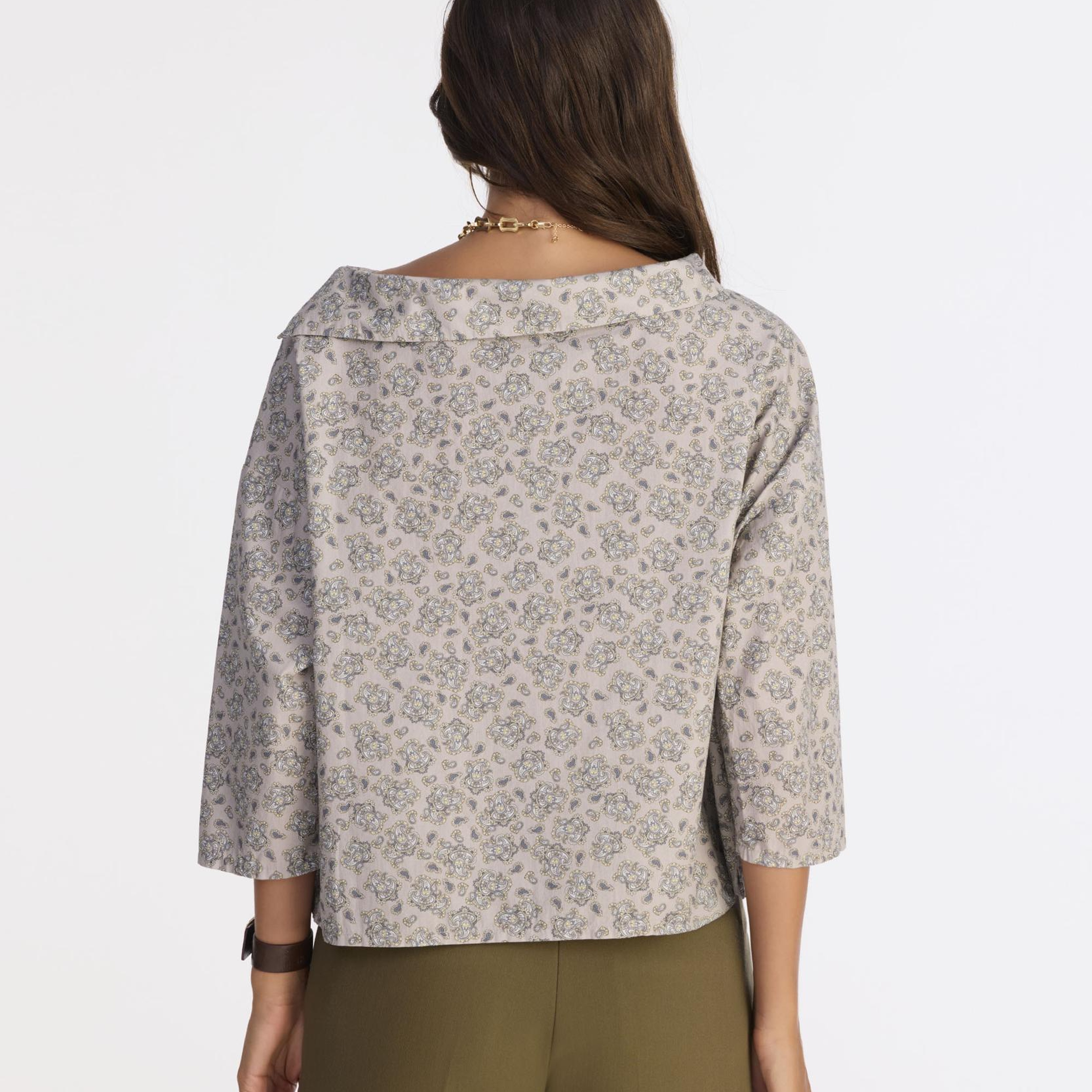 YARGICI Regular Kayık Yaka Uzun Kol Bluz