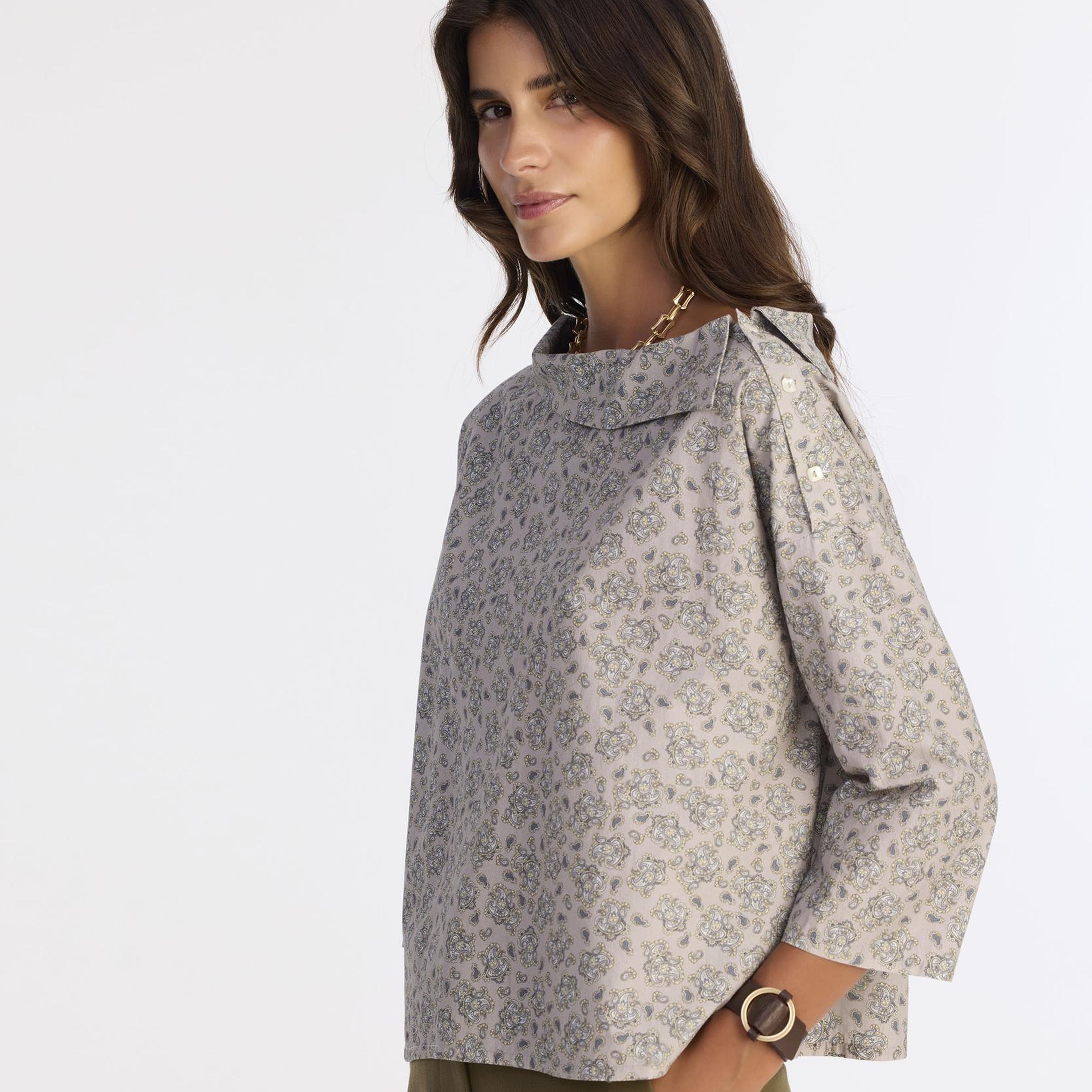 YARGICI Regular Kayık Yaka Uzun Kol Bluz