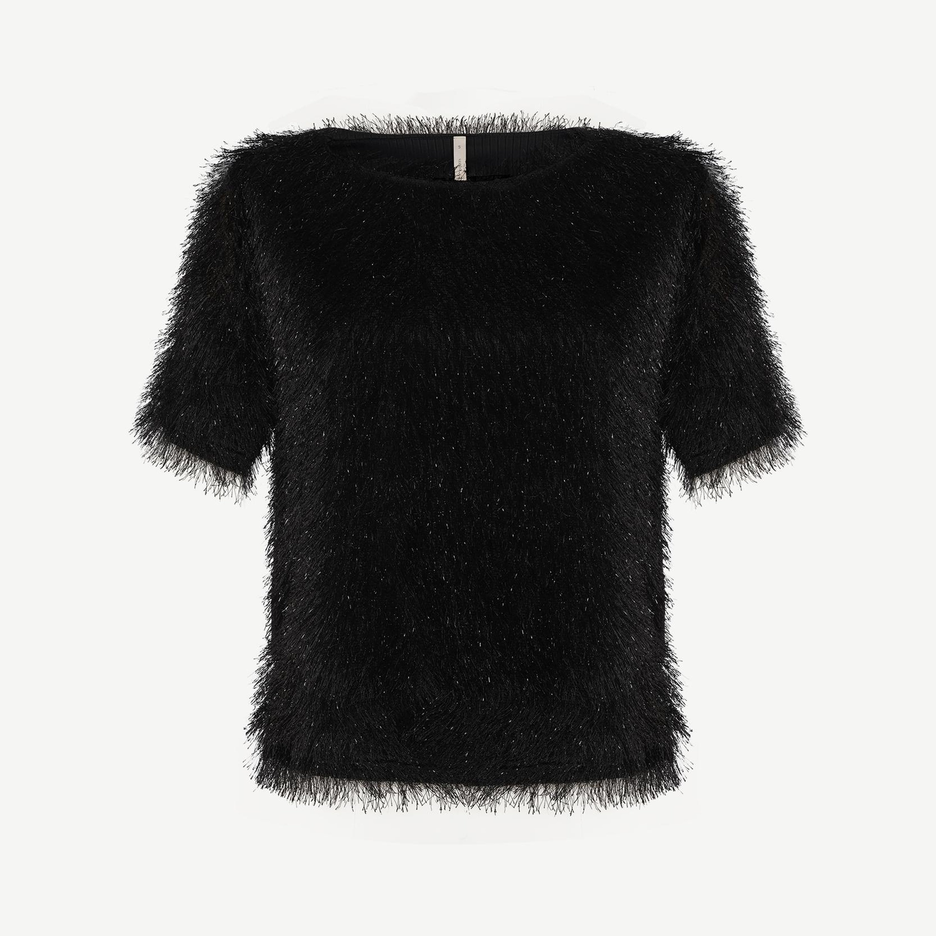 YARGICI Kayık Yaka Kısa Kollu Bluz