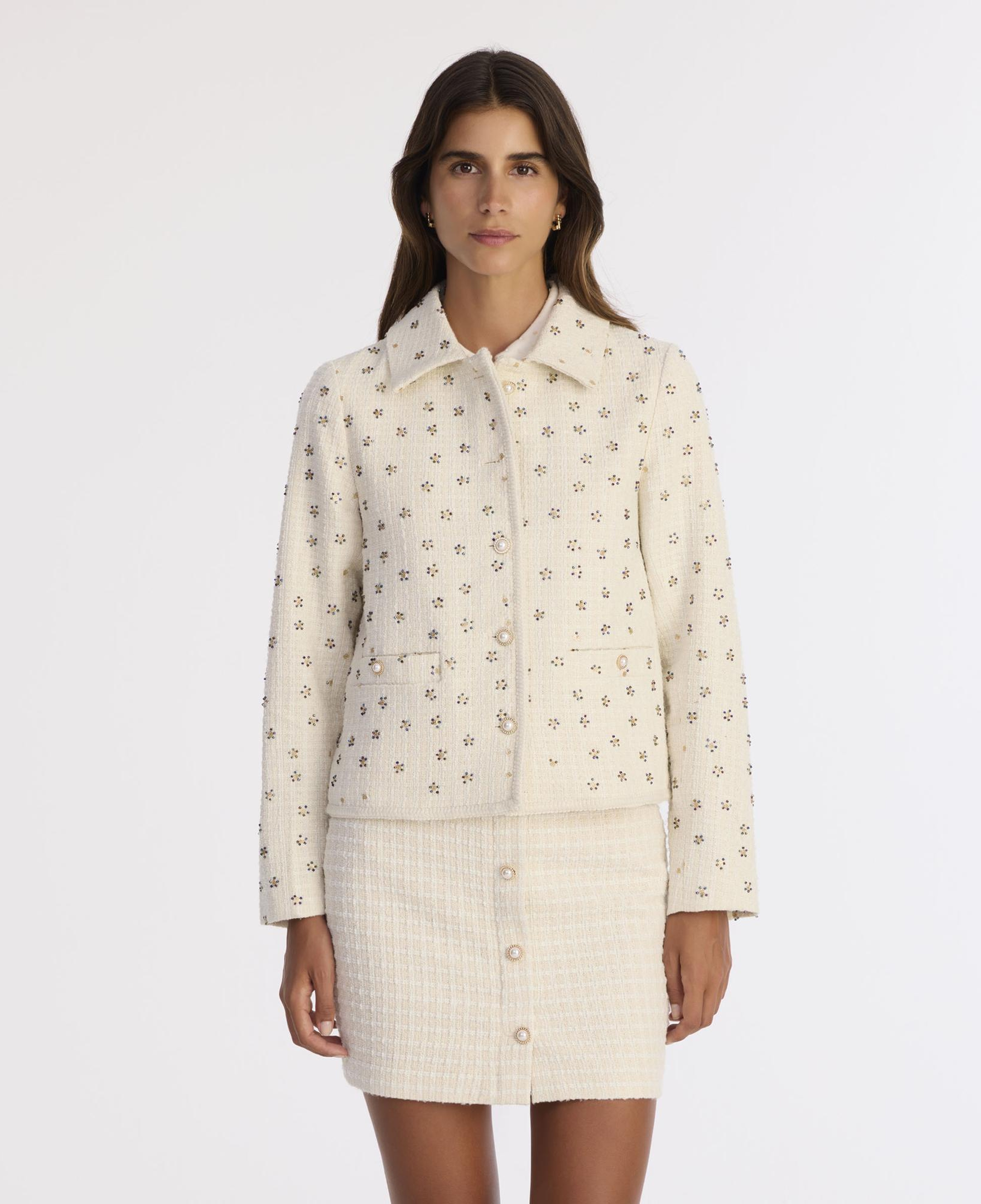 YARGICI Cropped Bisiklet Yaka Uzun Kol Ceket