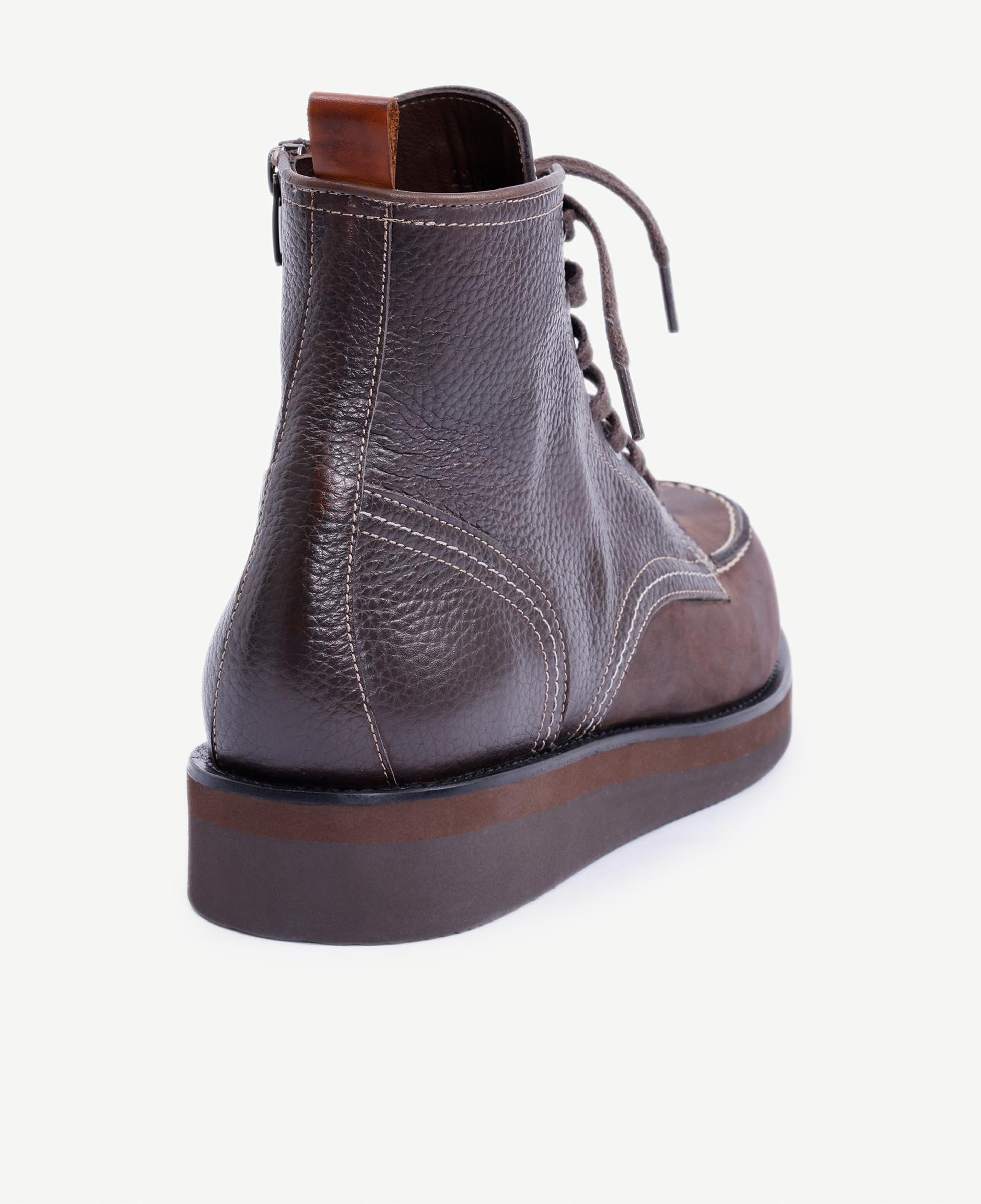 YARGICI Nubuk Detaylı Bağcıklı Deri Bot