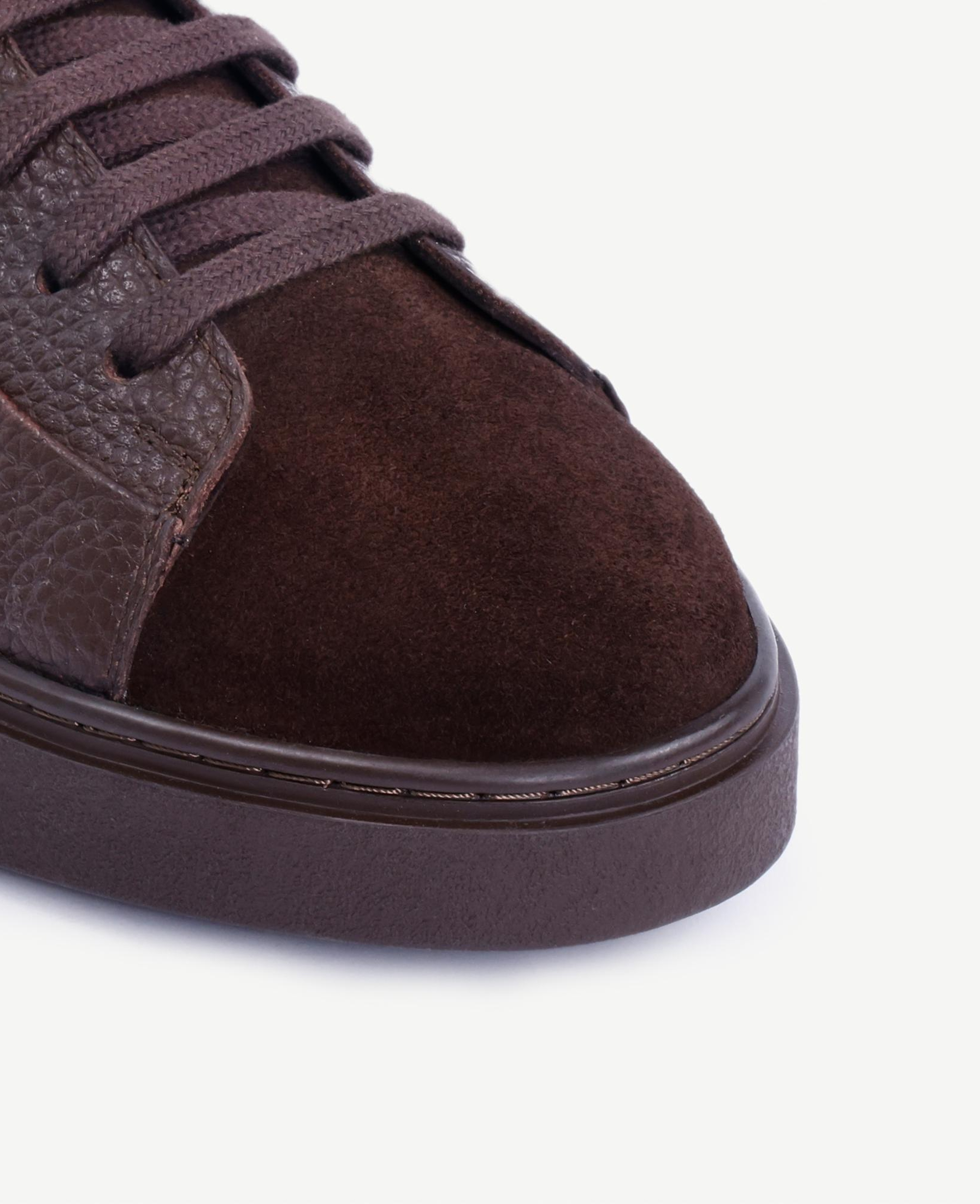 YARGICI Süet Detaylı Deri Spor Ayakkabı