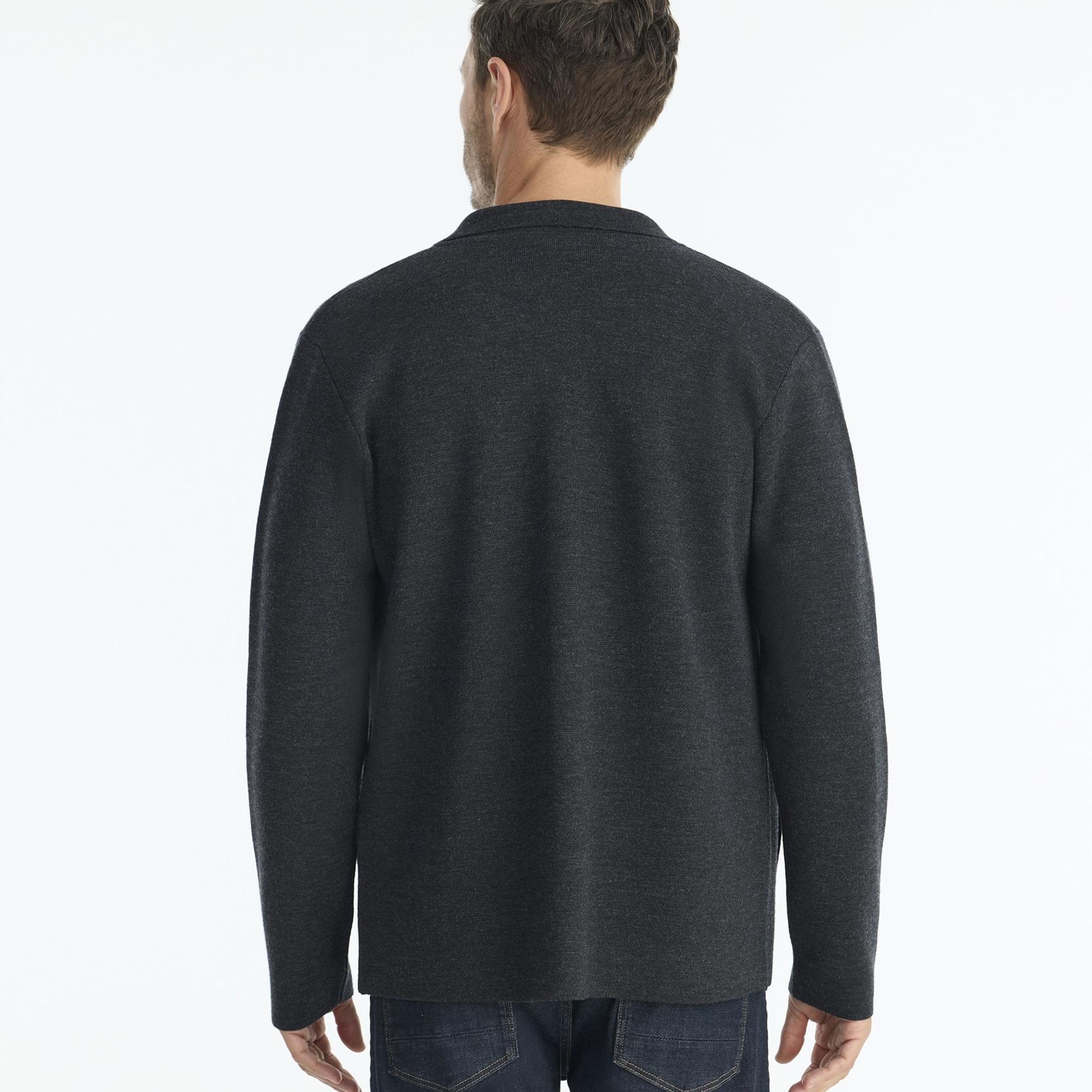 YARGICI Regular Ceket Yaka Uzun Kol Hırka