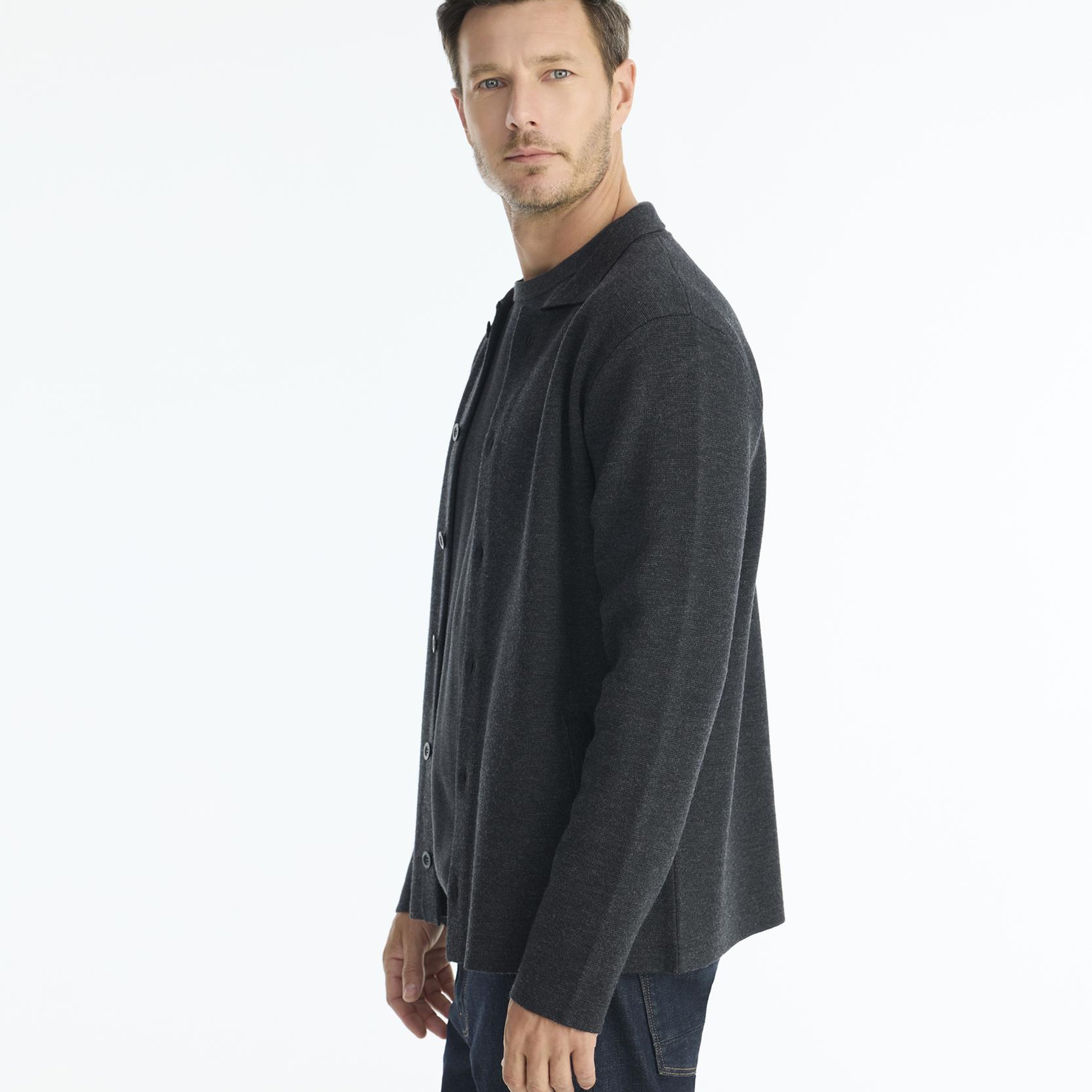 YARGICI Regular Ceket Yaka Uzun Kol Hırka