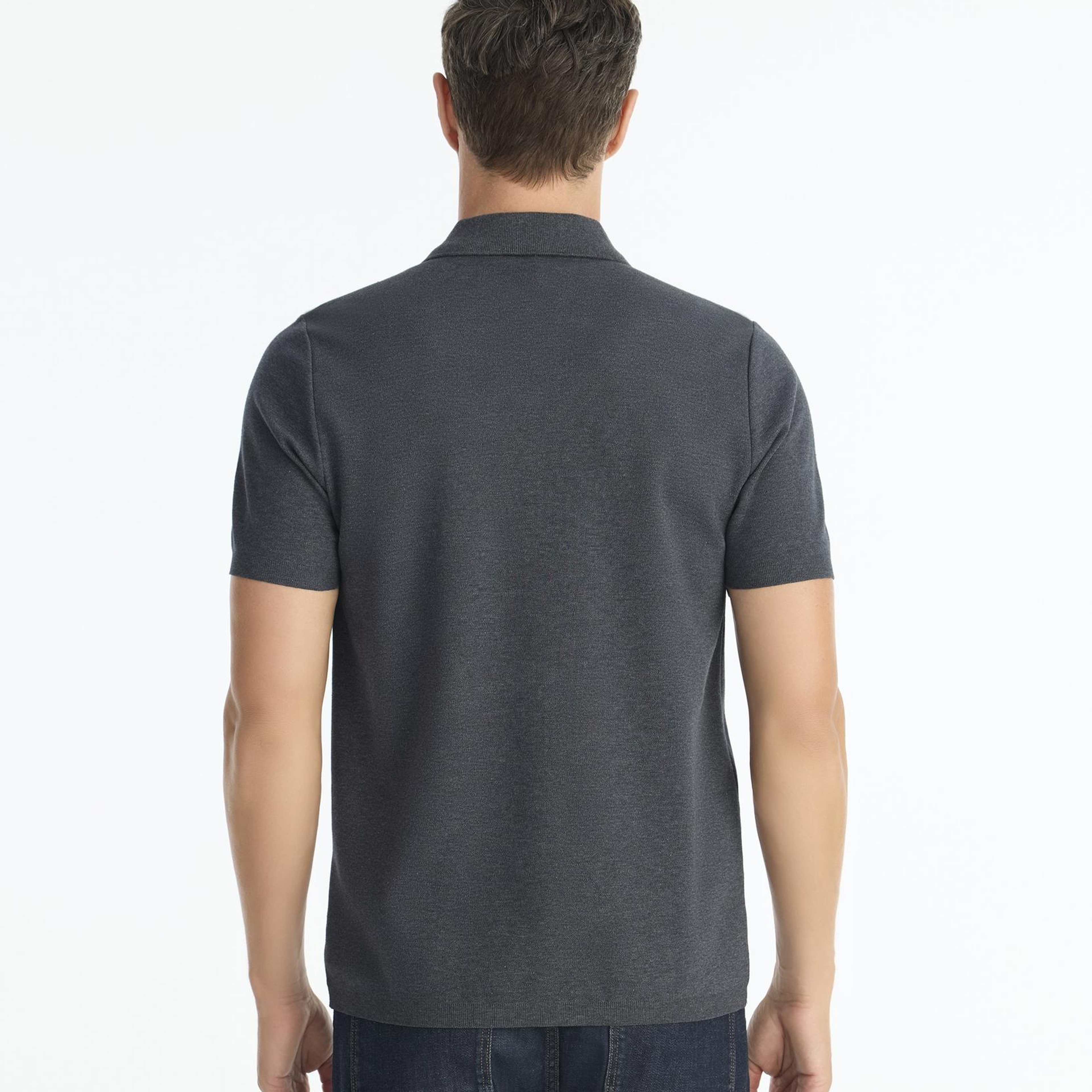 YARGICI Regular Gömlek Yaka Kısa Kol Kazak