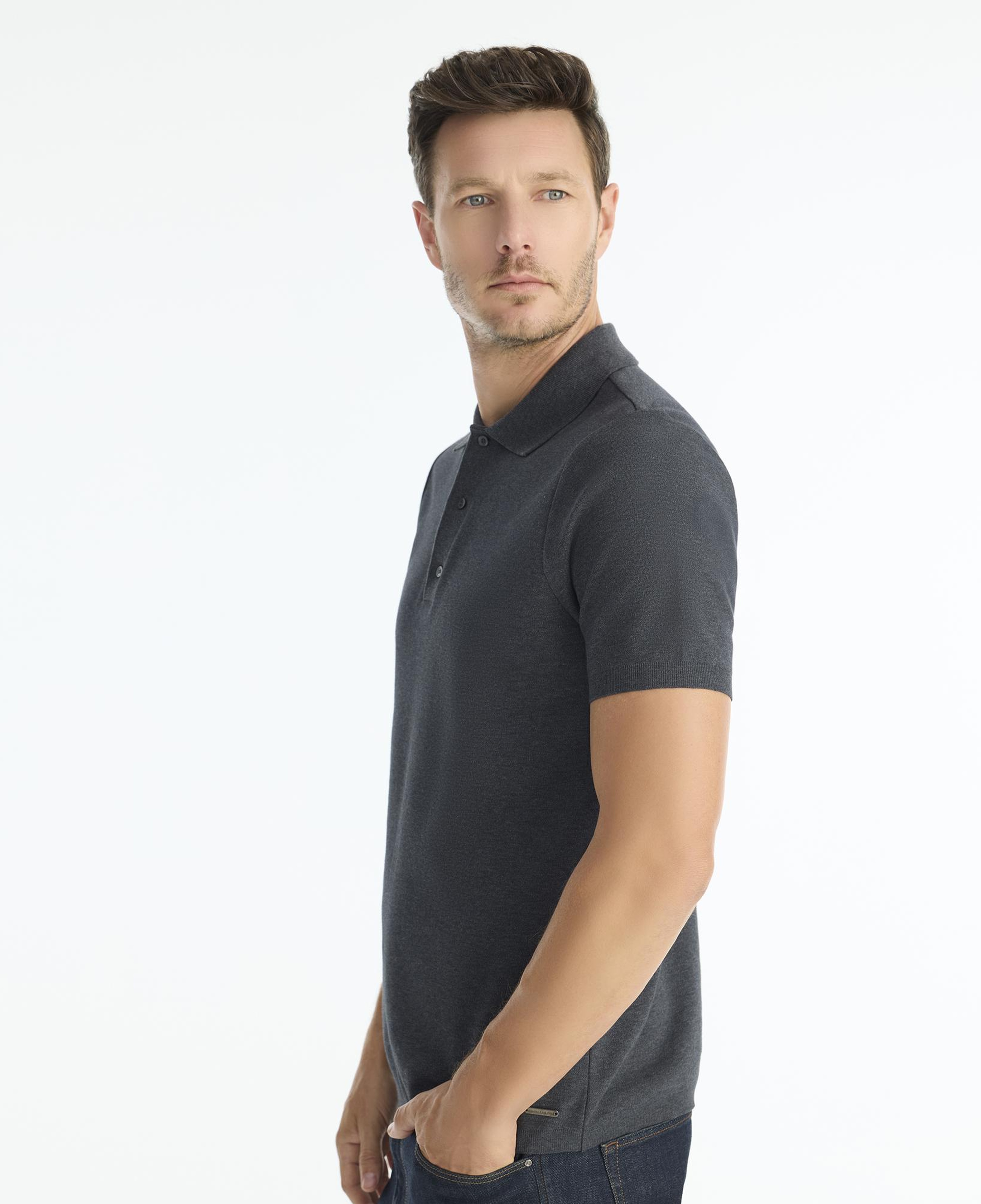 YARGICI Regular Gömlek Yaka Kısa Kol Kazak