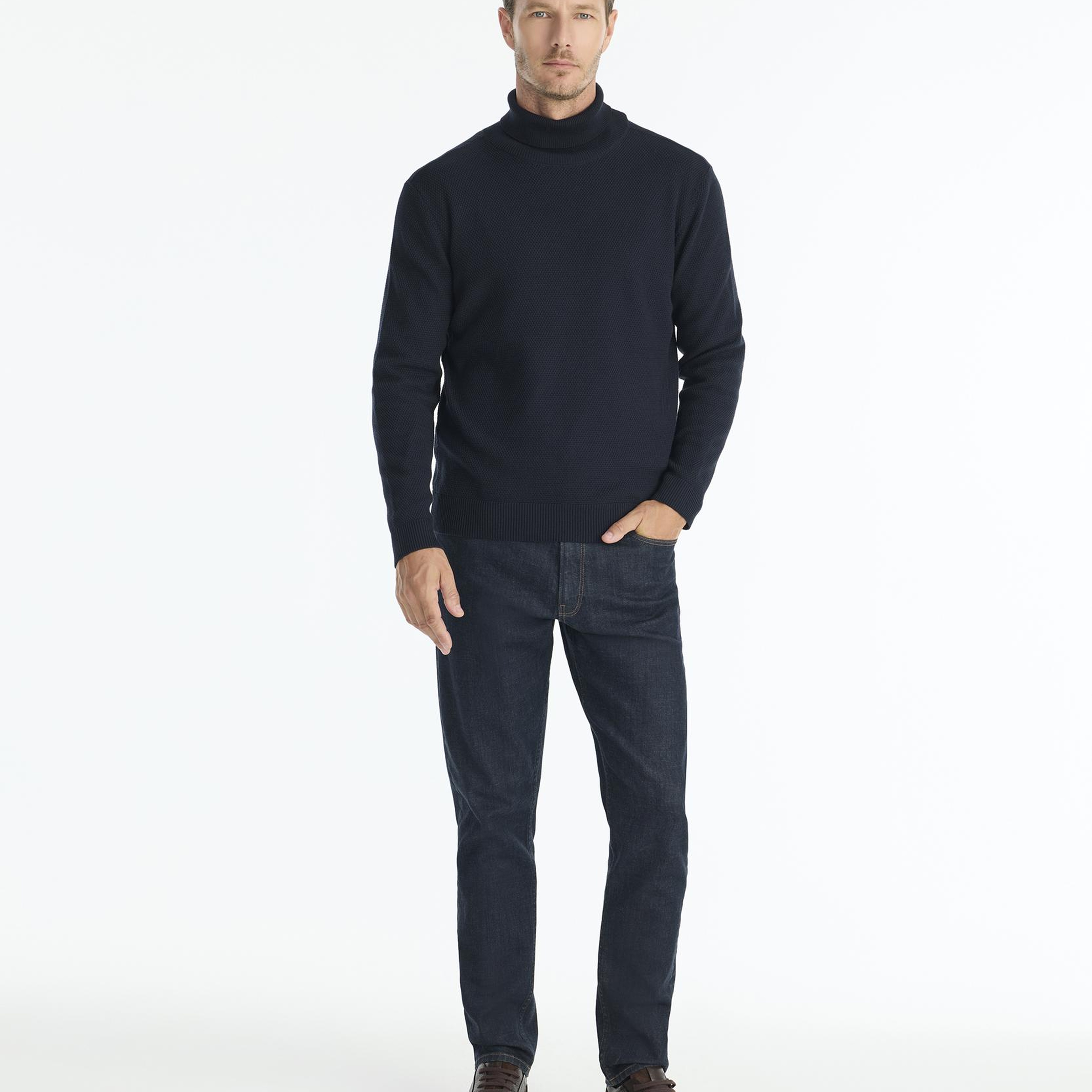 YARGICI Regular Balıkçı Yaka Uzun Kol Kazak