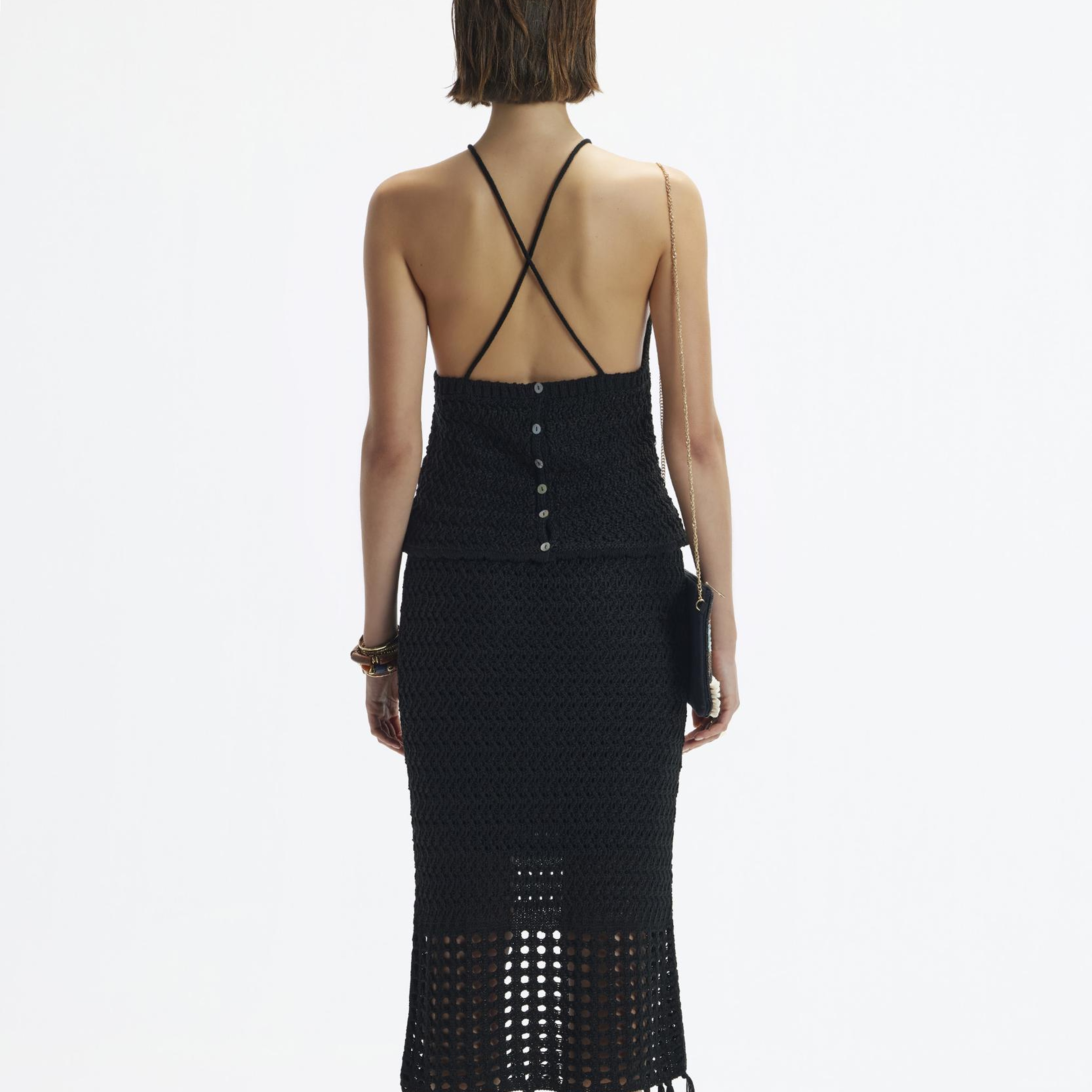 YARGICI Boyundan Bağlanan Triko Üst